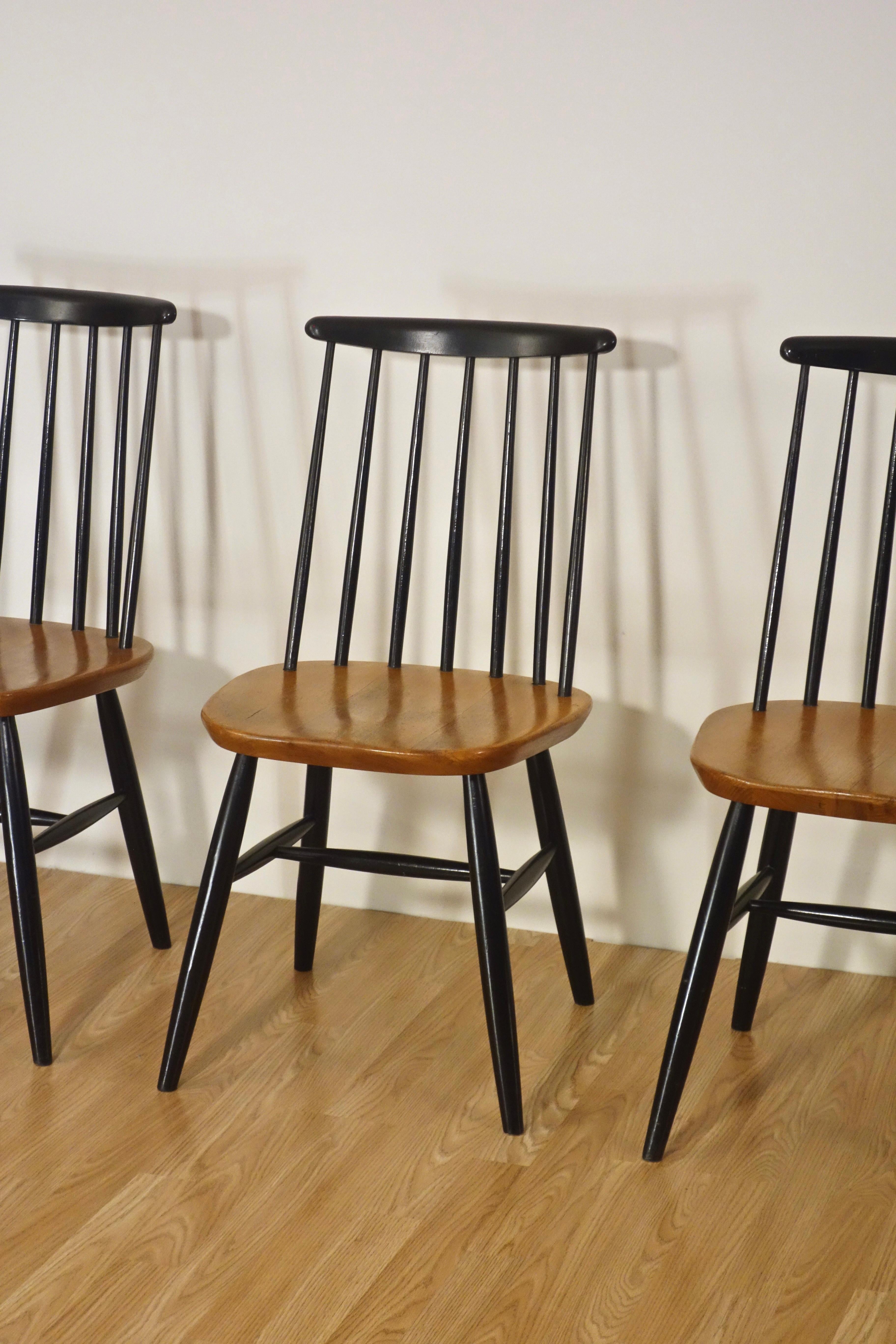 Ensemble de 4 chaisessto de Nassjo Stolefabrik, Suède, années 1960 en vente 1