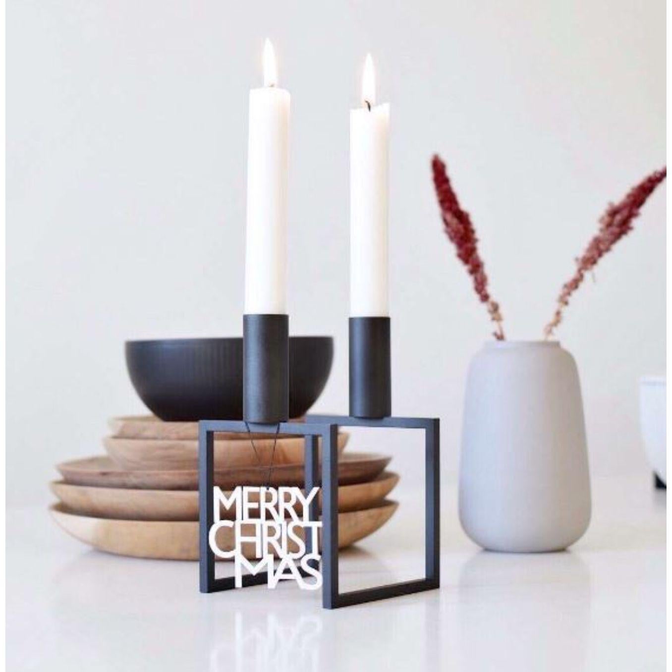 Set di 4 portacandele Kubus T nichelato by Lassen in vendita 2