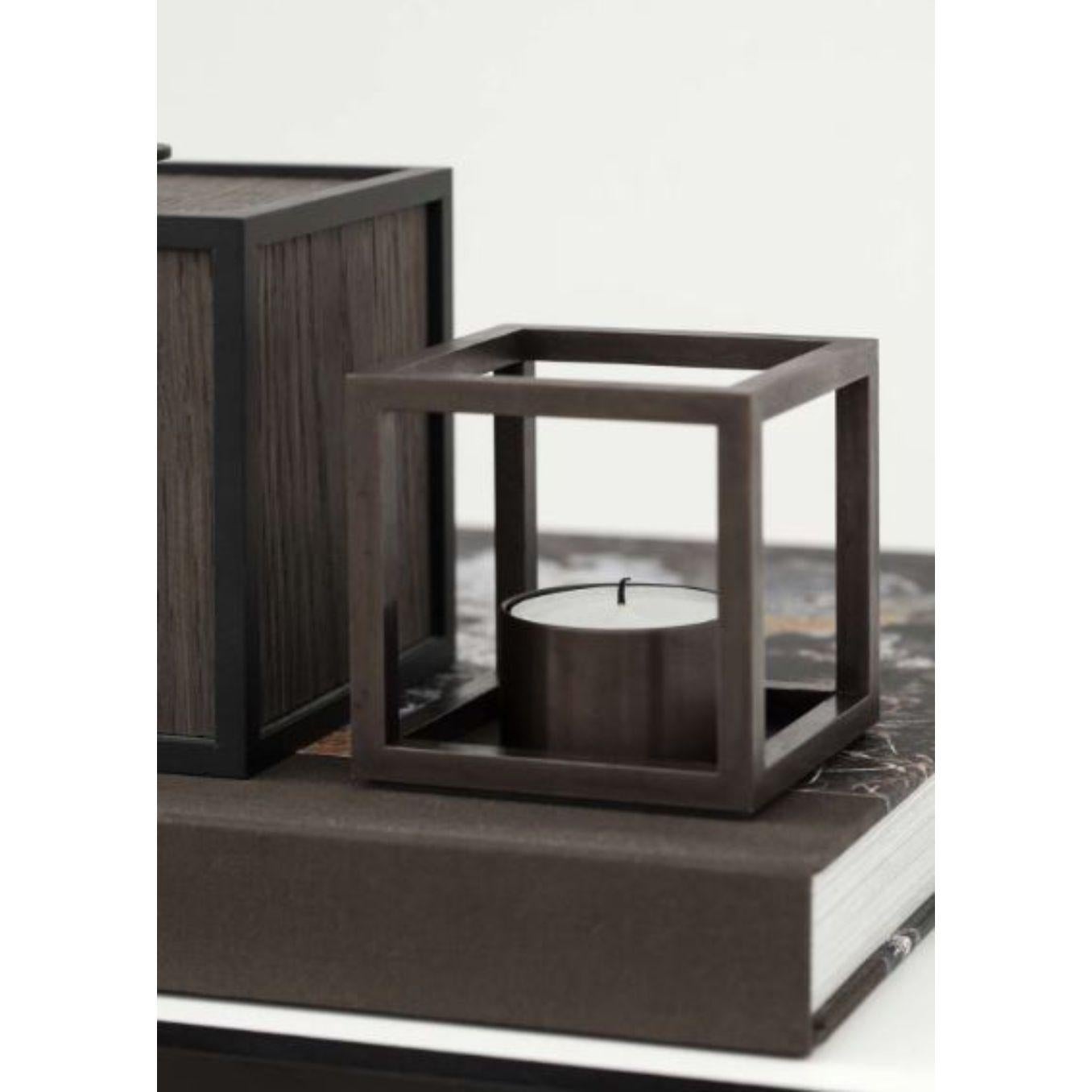 Set di 4 portacandele Kubus T nichelato by Lassen in vendita 5