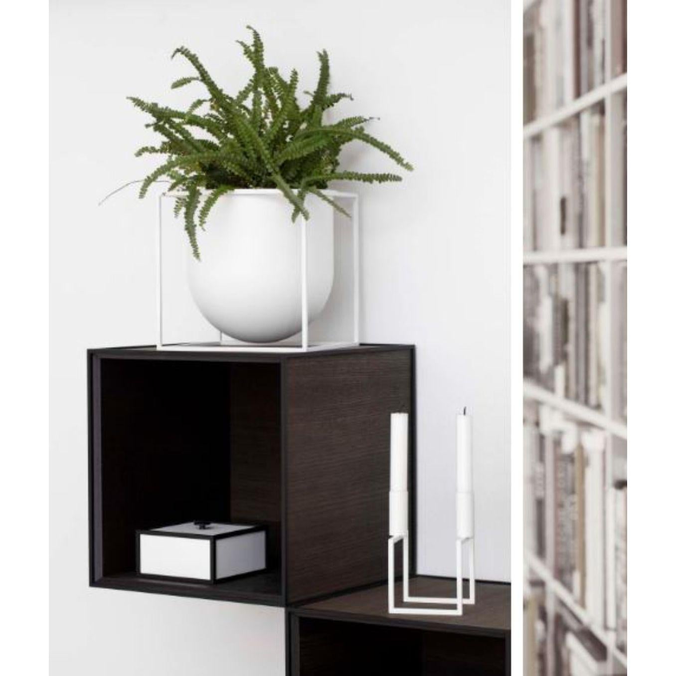 Set di 4 portacandele Kubus T nichelato by Lassen in vendita 1