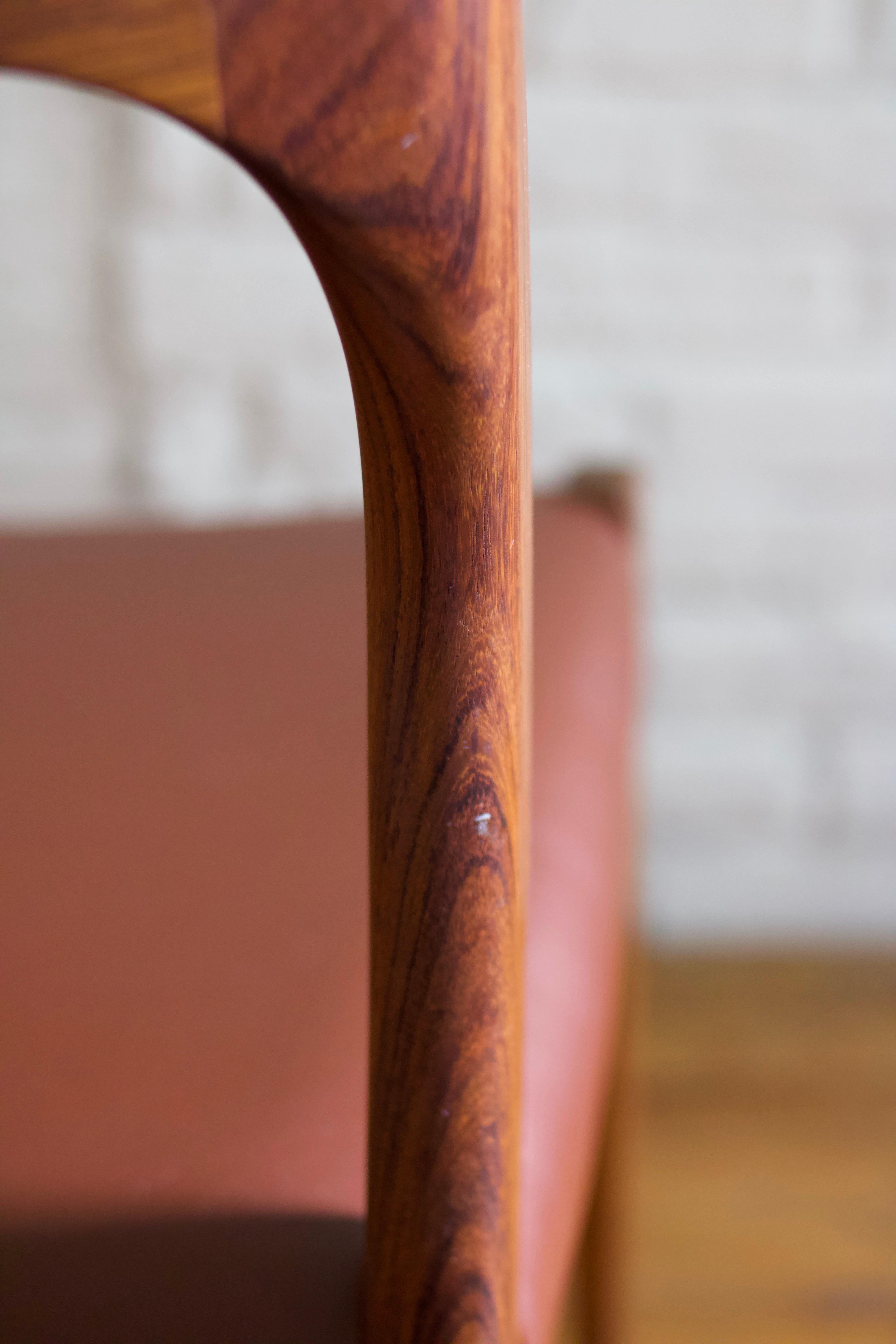 Set of 4 Niels Moller 1960s Model 71 Teak & Leather Dining Chairs 9