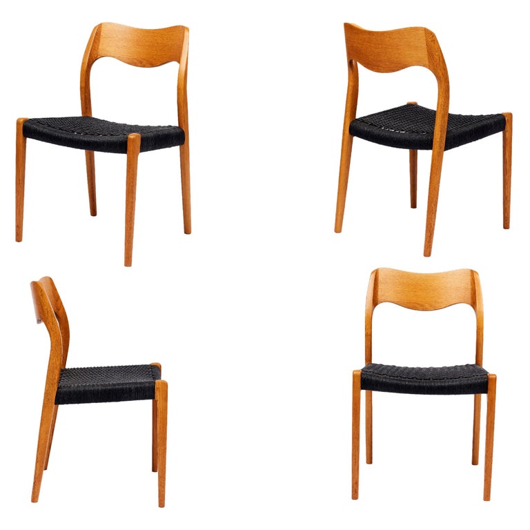 Set of 4 Niels Moller Dining Chairs For Sale at 1stDibs
