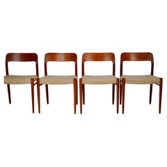 Set of 4 Niels Moller Model 75 Dining Chairs