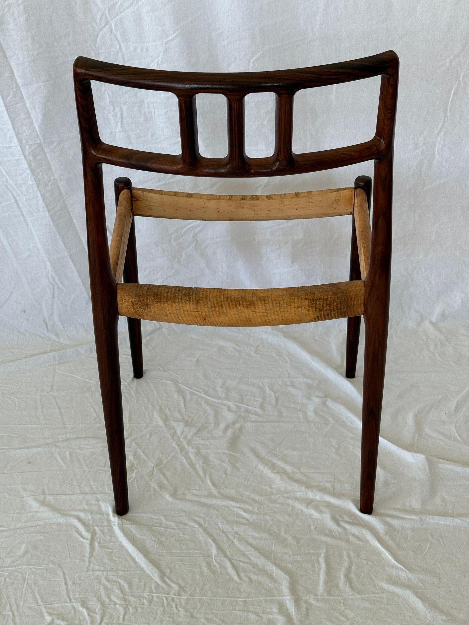 Set of 4 Niels Moller Model 79 Rosewood Dining Chairs For Sale 4