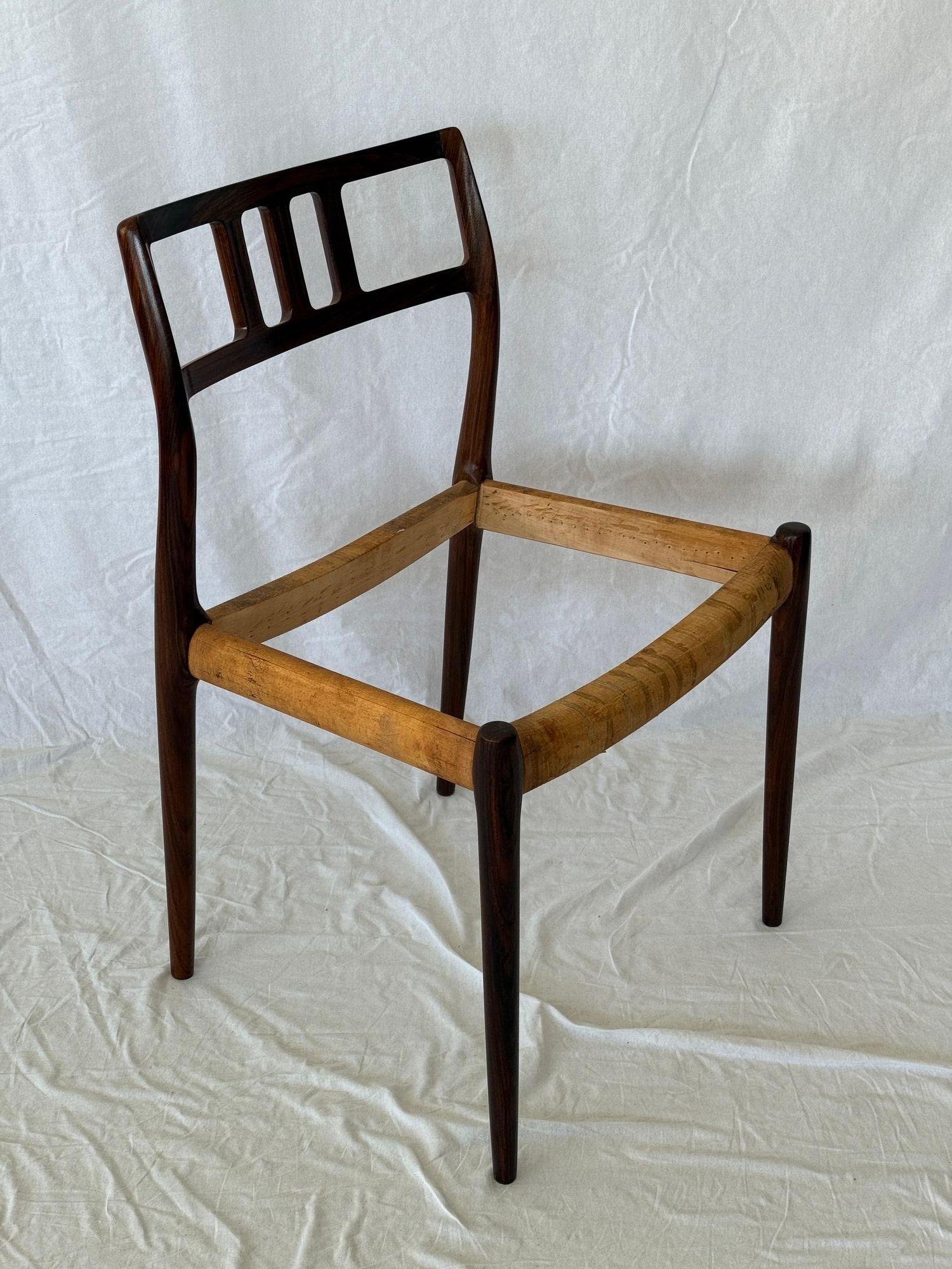 Set of 4 Niels Moller Model 79 Rosewood Dining Chairs For Sale 5