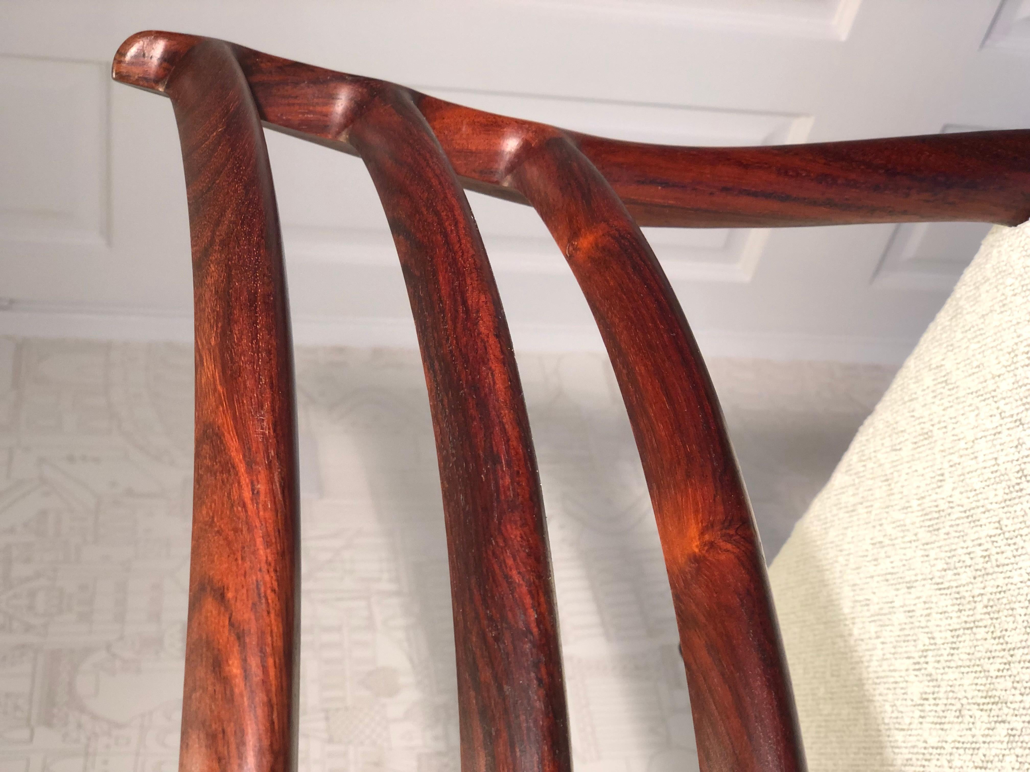 Set of 4 Niels O. Møller Model 78 Rosewood Dining Chairs for J. L. Møllers 6
