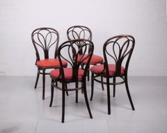Set of 4 no.25 dining chairs by Gebrüder Thonet, c. 1870