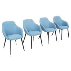 Set of 4 Noé Duchaufour-Lawrance Bernhardt Design Chantal Dining Arm Chairs
