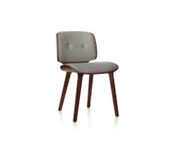 Set Of 4 Nut Dining Chairs by Moooi