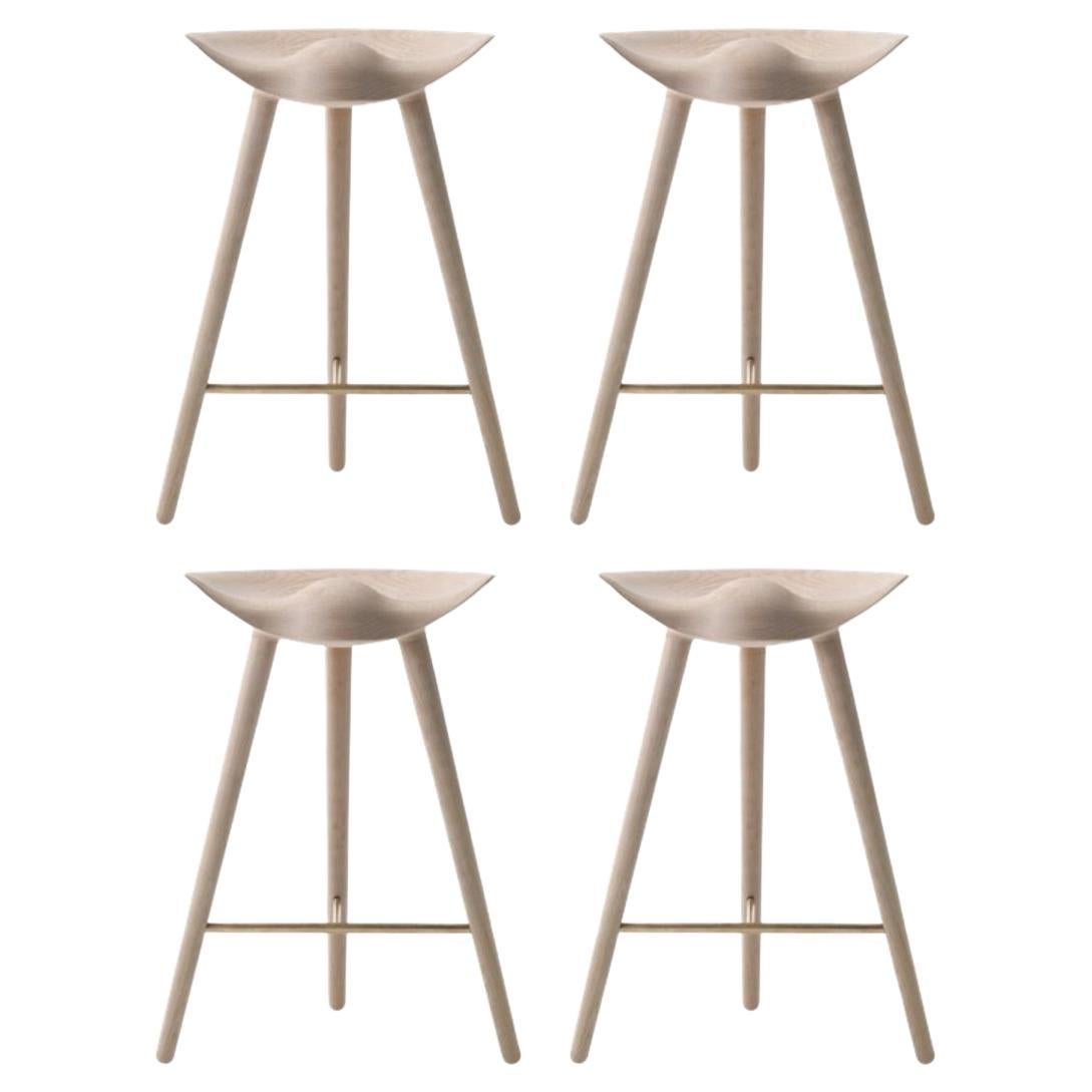 Contemporary Counter Height Stools Set of 3 For Sale at 1stDibs