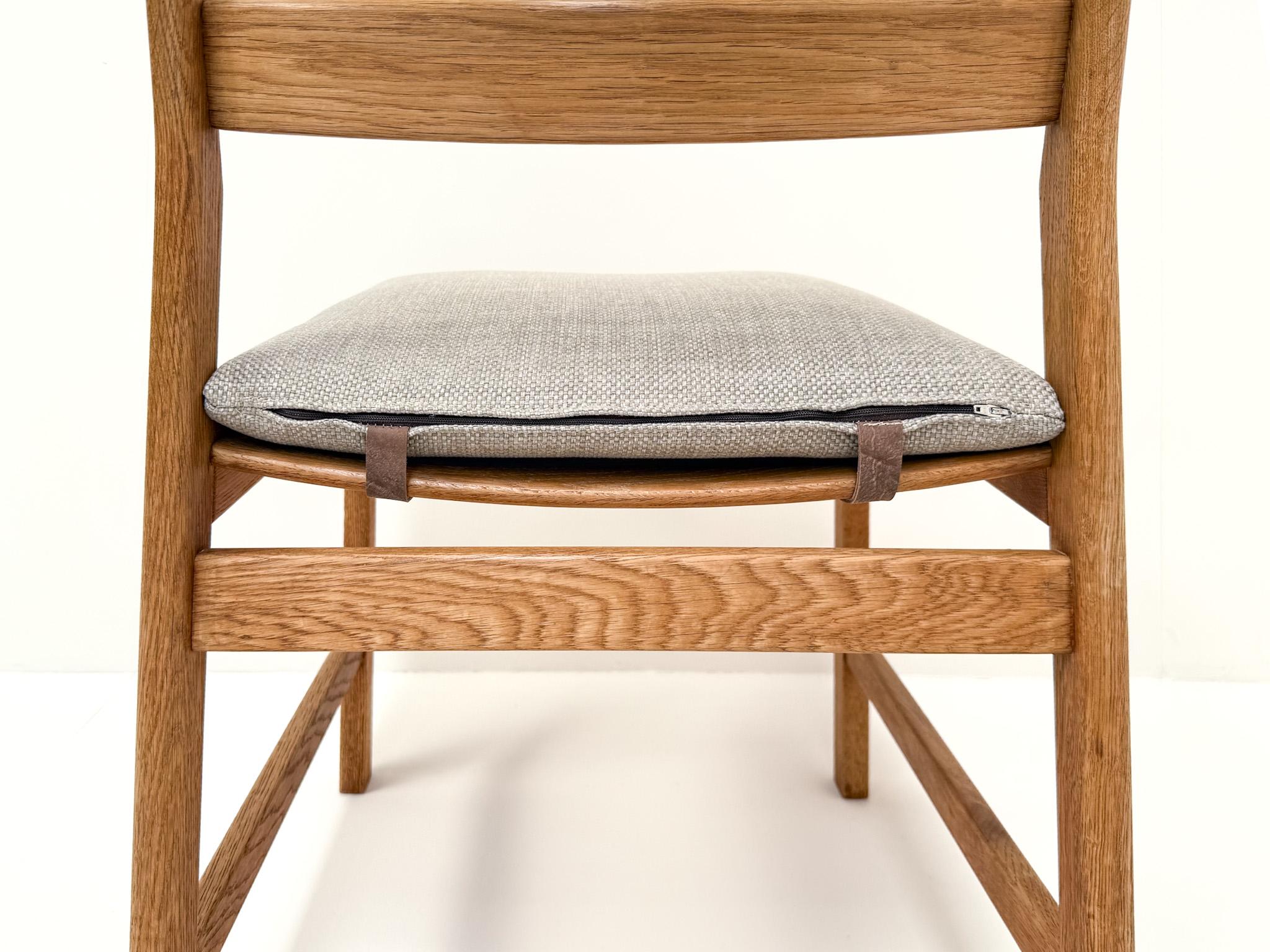 Set of 4 Oak Dining Chairs by Kurt Østervig, Denmark, Mid-Century Modern For Sale 1