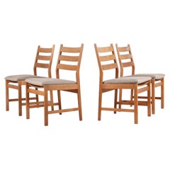 Set of 4 Oak Dining Chairs by Kurt Østervig, Denmark, Mid-Century Modern