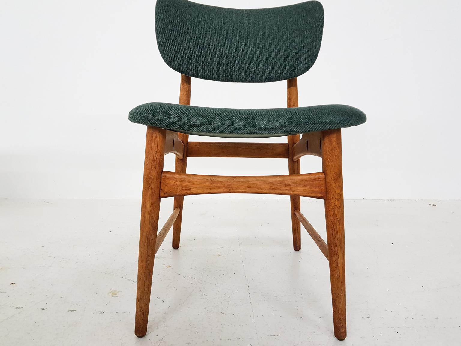 Set of 4 Oak Dining Room Chairs Attributed to Bovenkamp, The Netherlands, 1960s For Sale 4