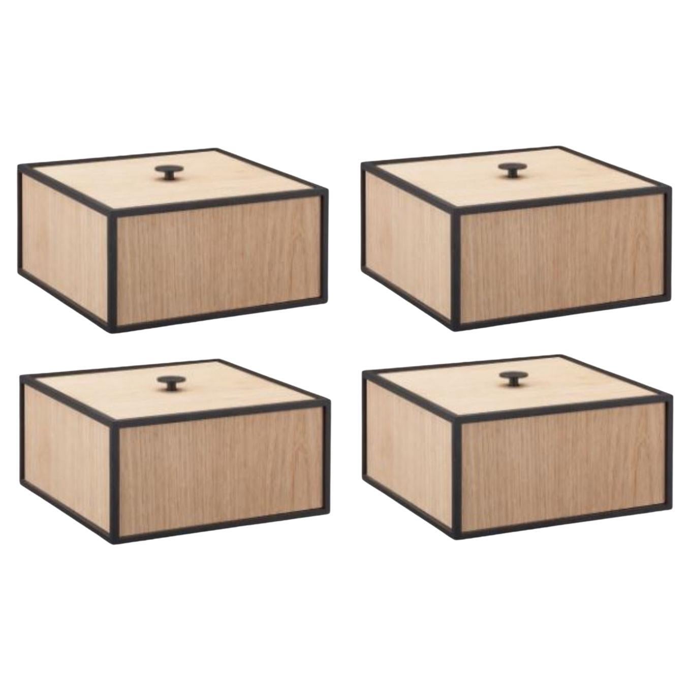 4er-Set Eichenholzrahmen 20 Box von Lassen