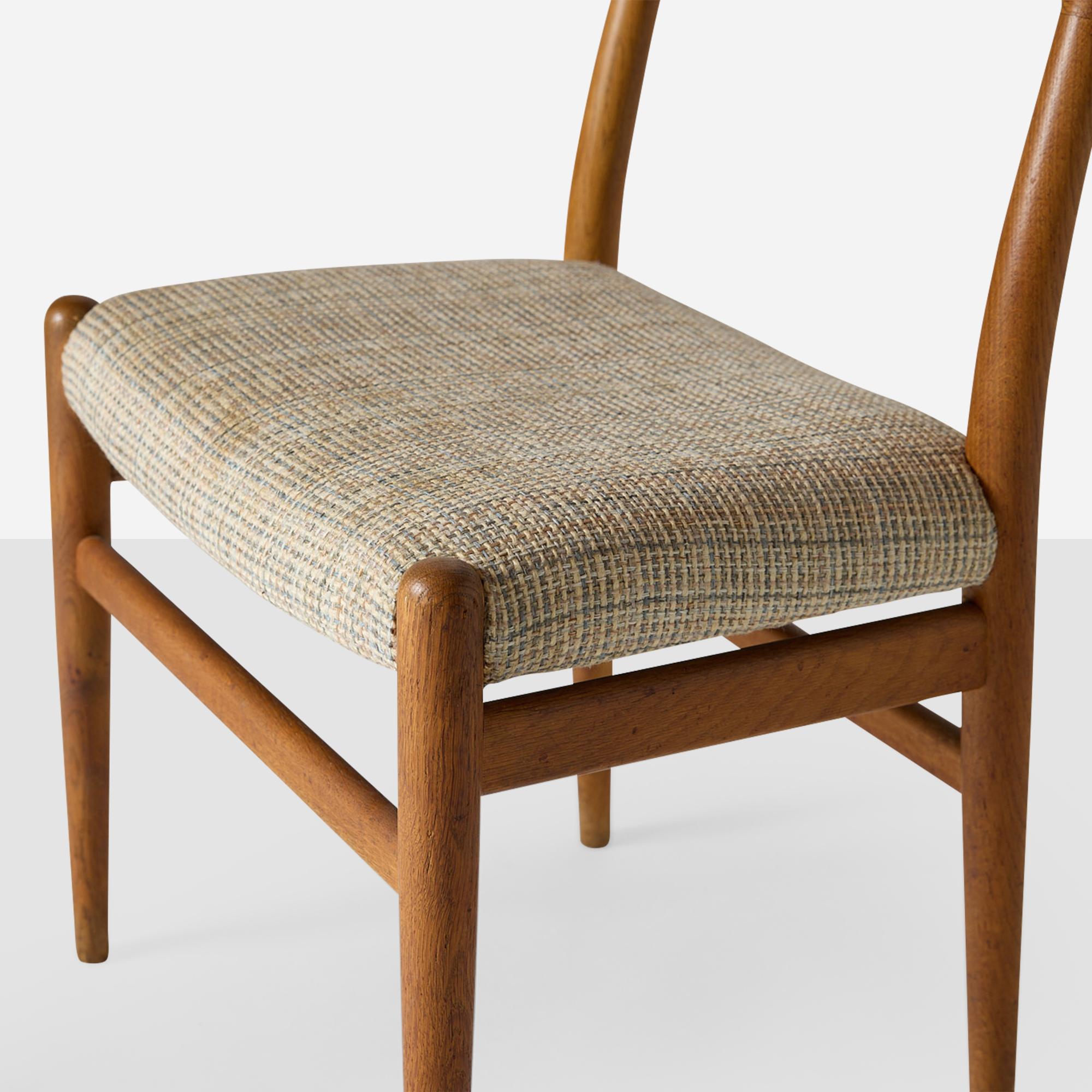 Set di 4 sedie W2 Oak di Hans Wegner in vendita 5