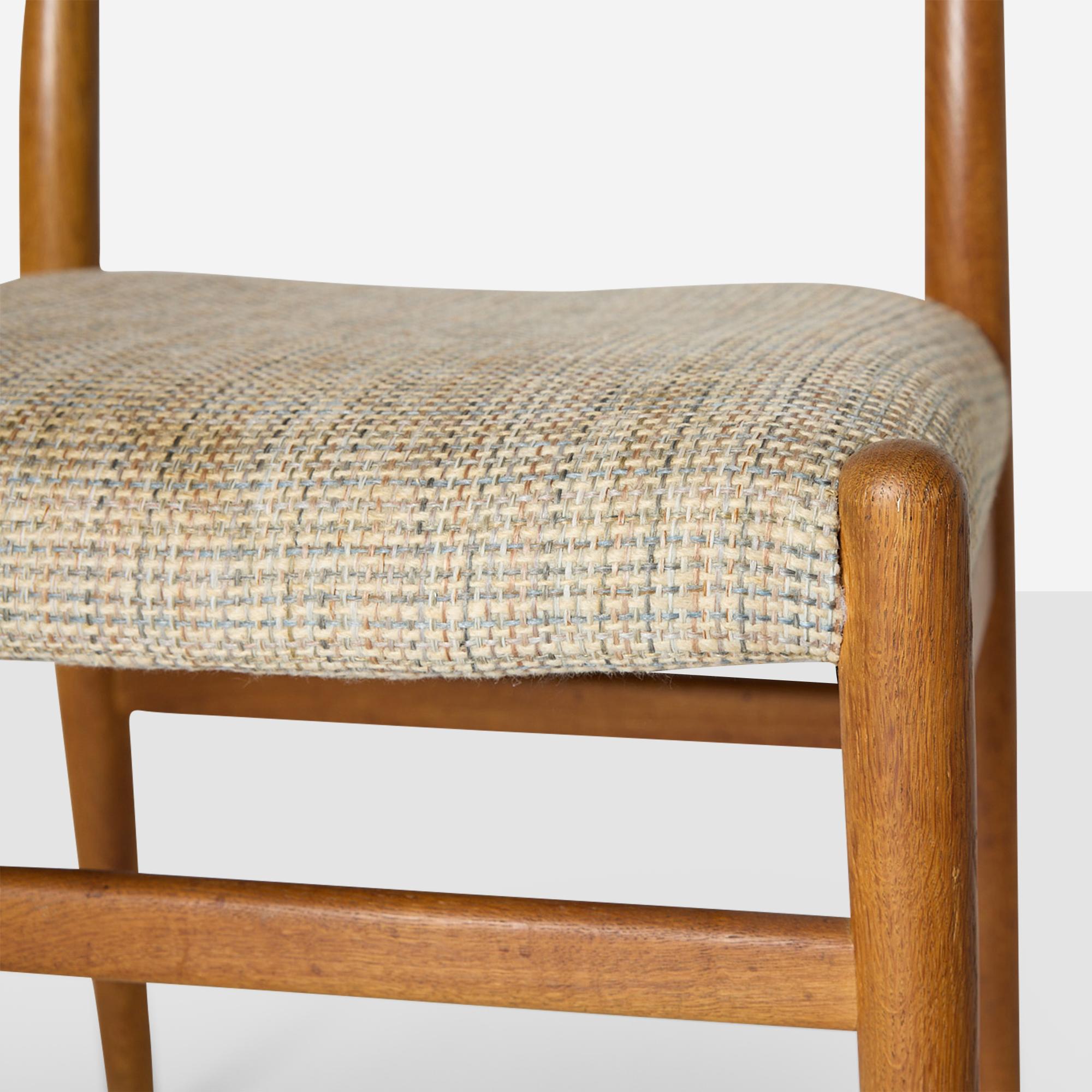 Set di 4 sedie W2 Oak di Hans Wegner in vendita 6
