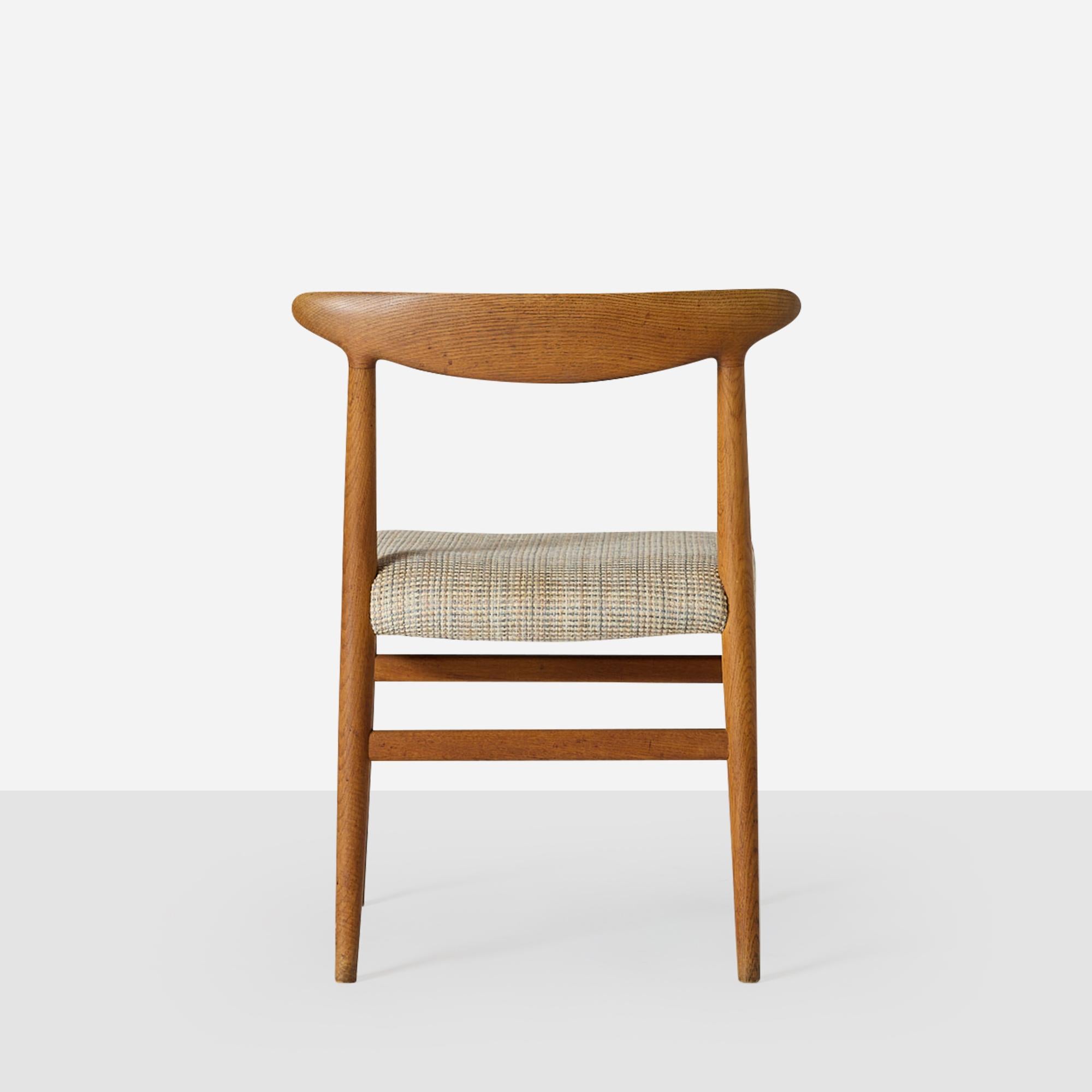 Set di 4 sedie W2 Oak di Hans Wegner In condizioni buone in vendita a San Francisco, CA