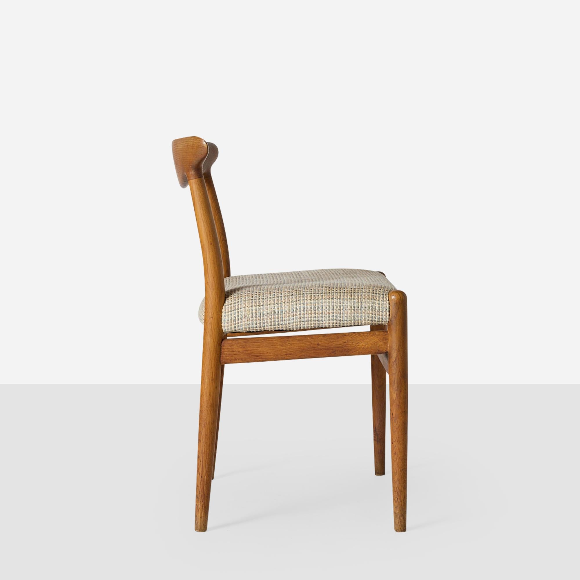 Lana Set di 4 sedie W2 Oak di Hans Wegner in vendita