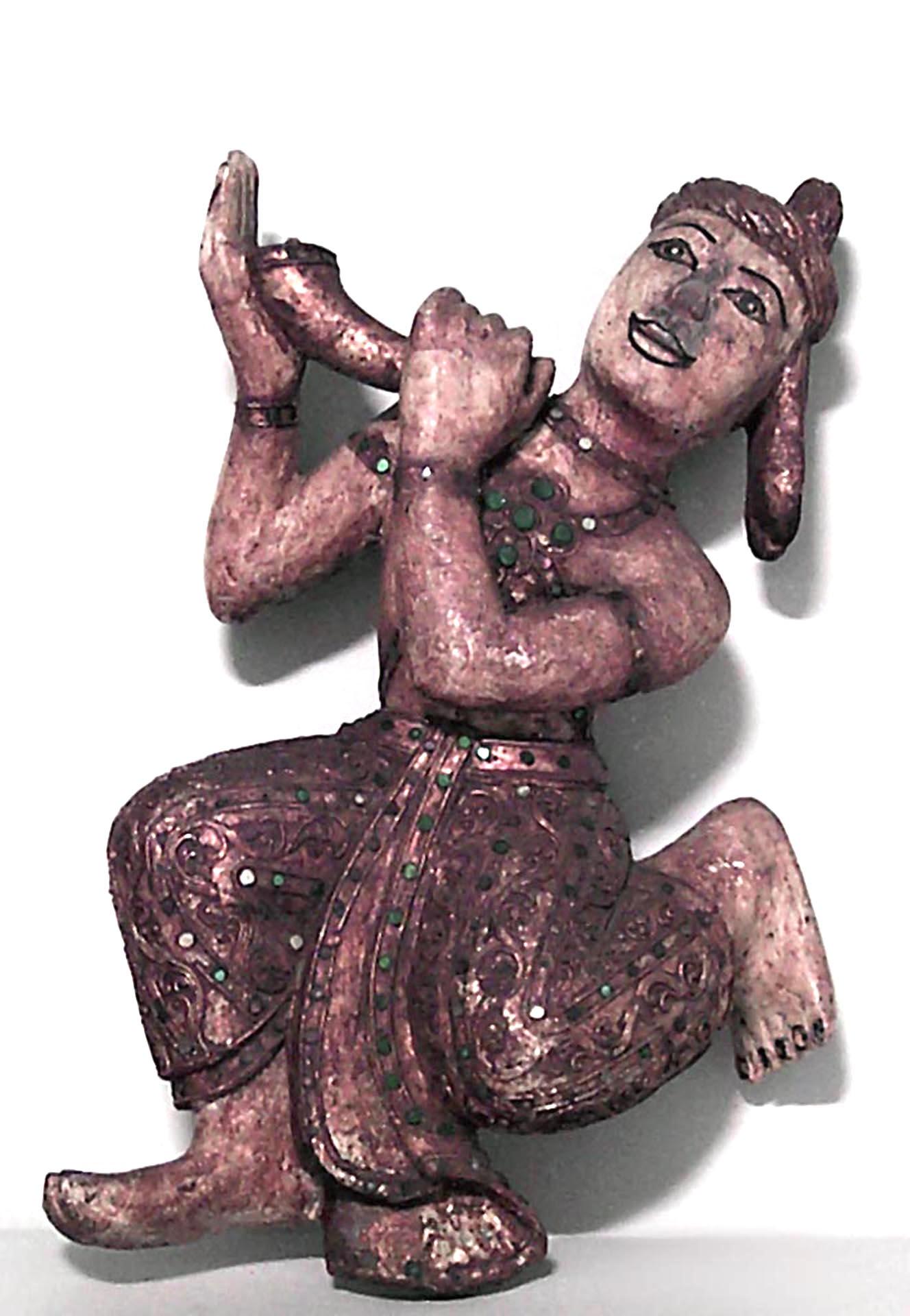Asian Set of 4 Siamese Gold Dancing Figures For Sale