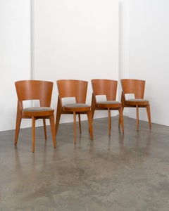 4er-Set "Ola" Esszimmerstühle entworfen von Pascal Mourgue