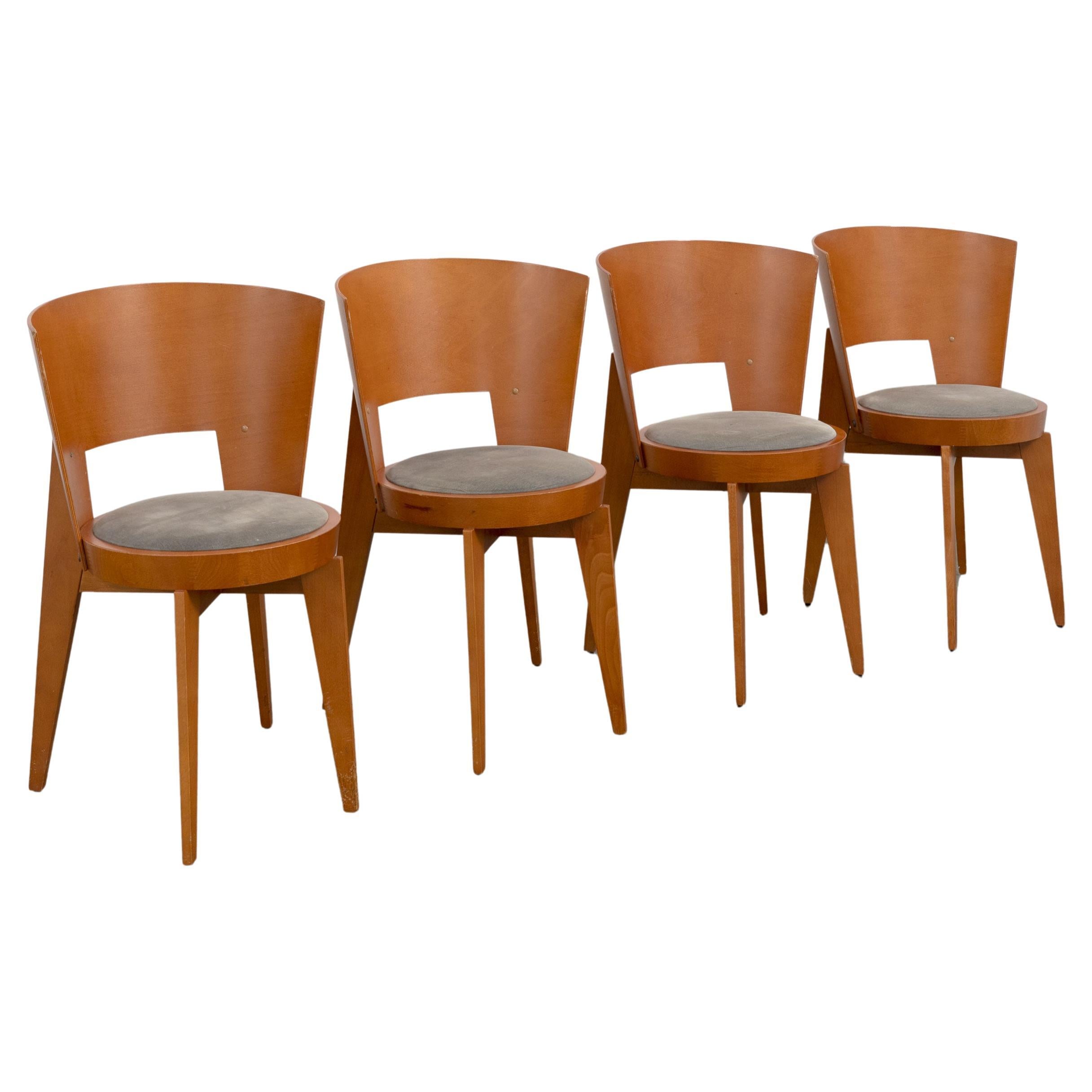 Set of 4 "Ola" Dining Chairs designed by Pascal Mourgue For Sale