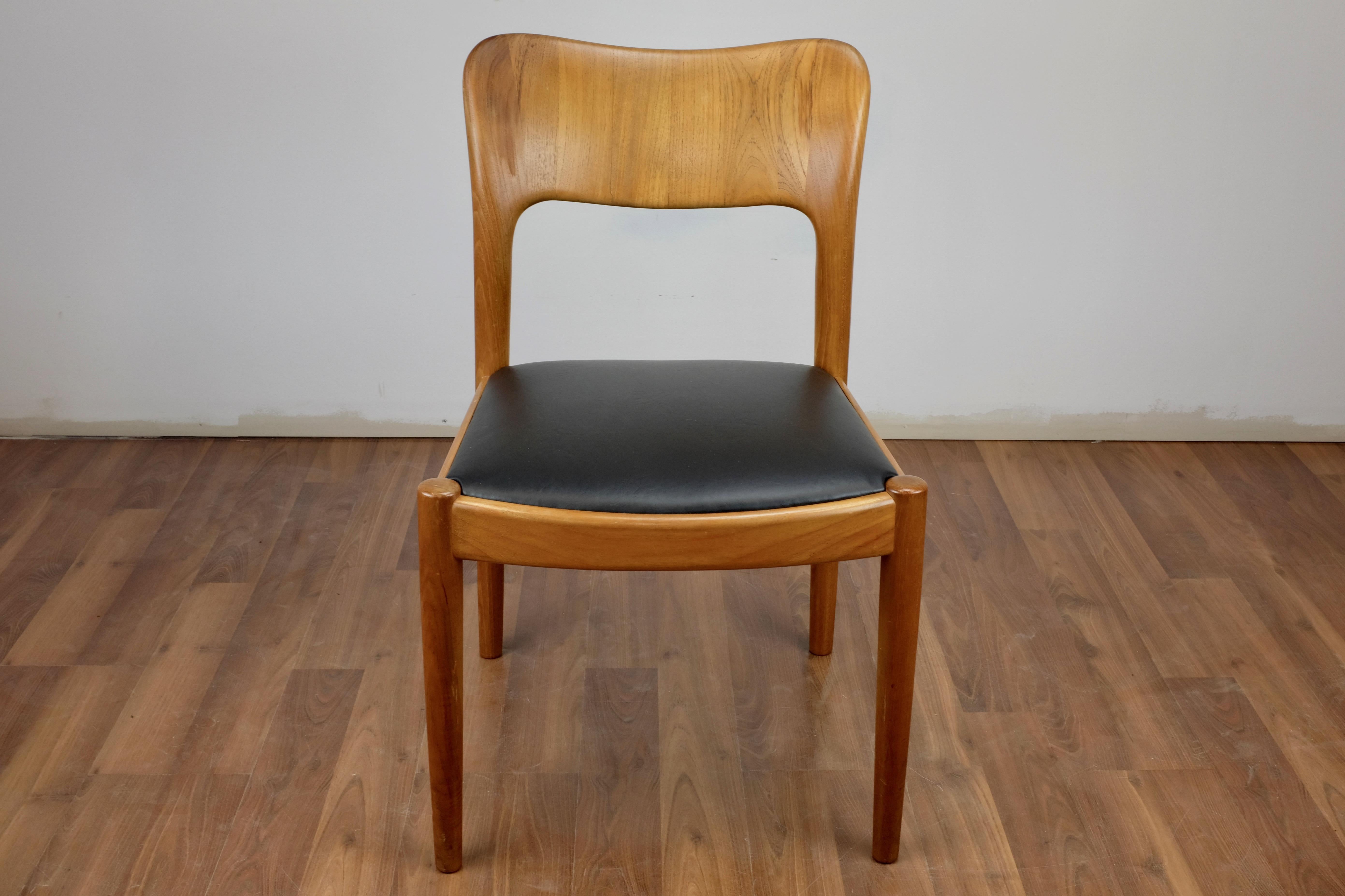 Danish Set of 4 Ole Dining Chairs by John Mortensen for Koefoeds-Hornslet For Sale