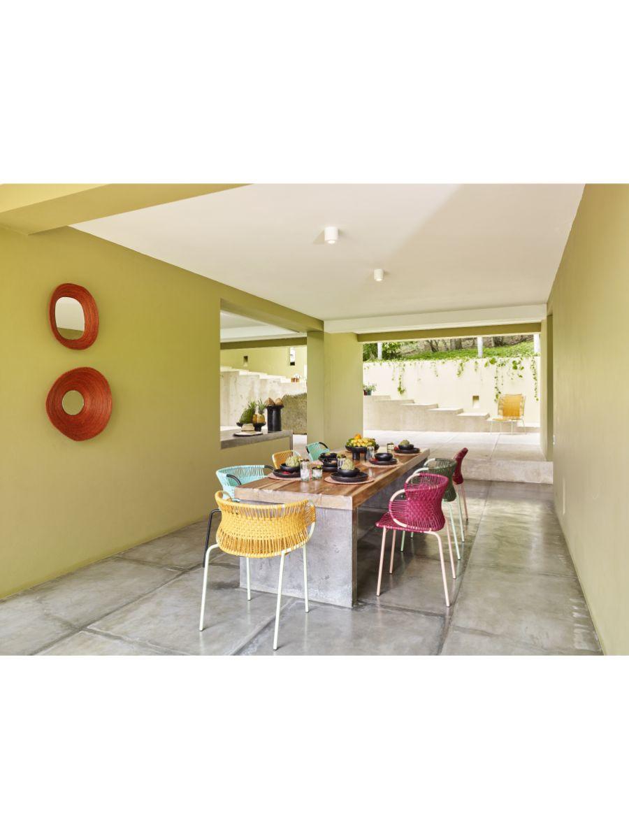 Juego de 4 Silla apilable Cielo Oliva con reposabrazos by Sebastian Herkner Siglo XXI y contemporáneo en venta