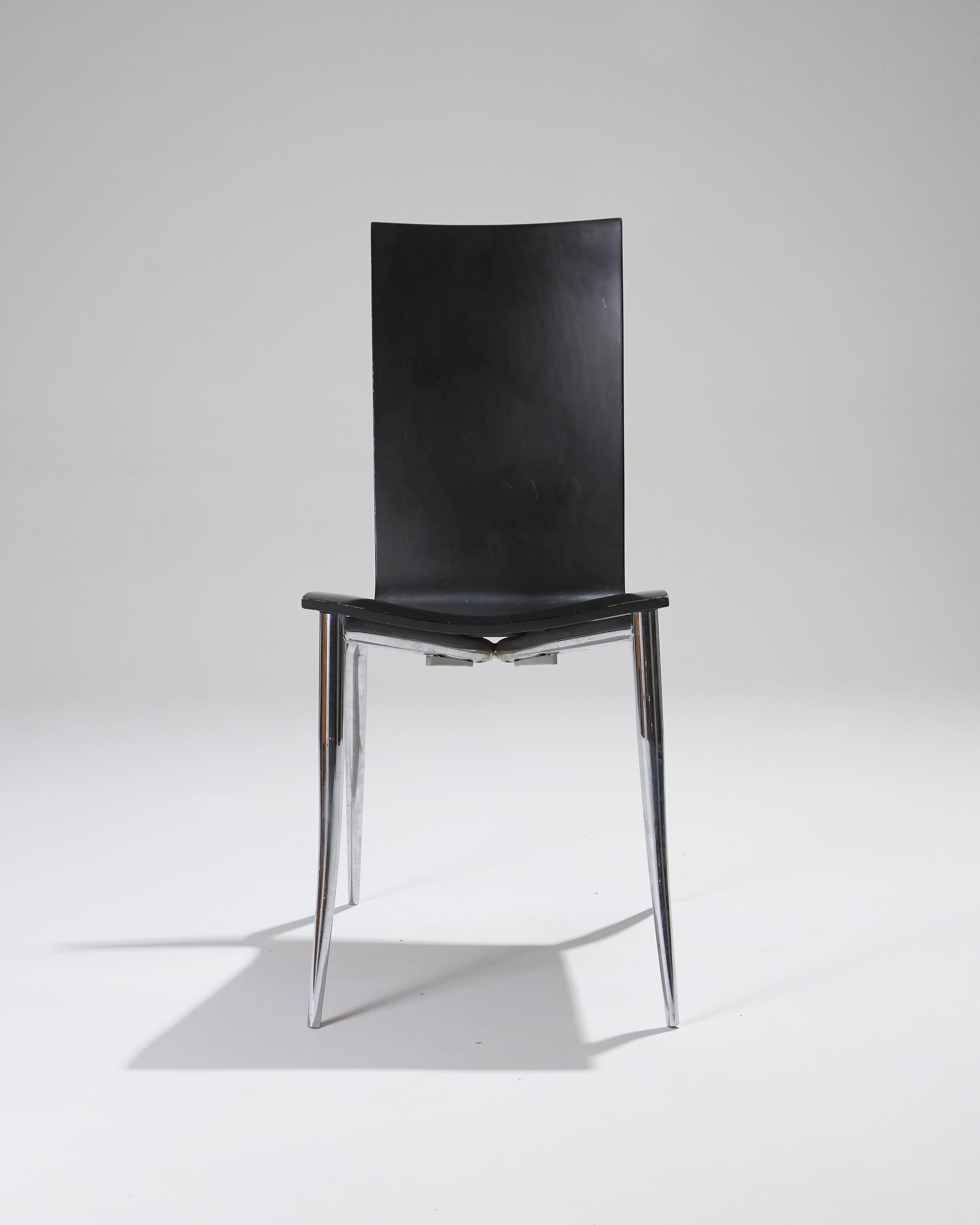 Ensemble de 4 chaises Olly Tango de Philippe Starck, années 1980 en vente 8