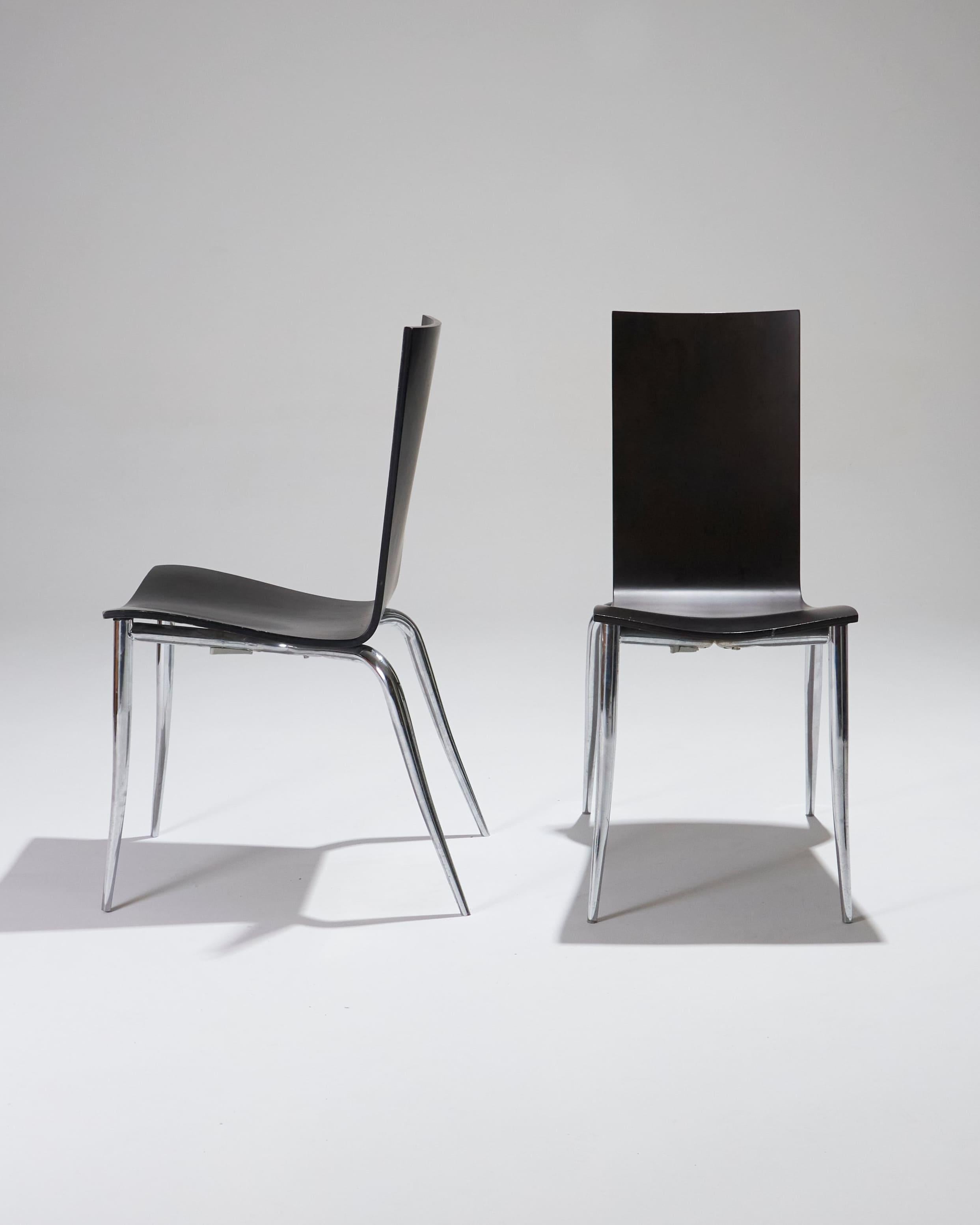 Ensemble de 4 chaises Olly Tango de Philippe Starck, années 1980 en vente 10