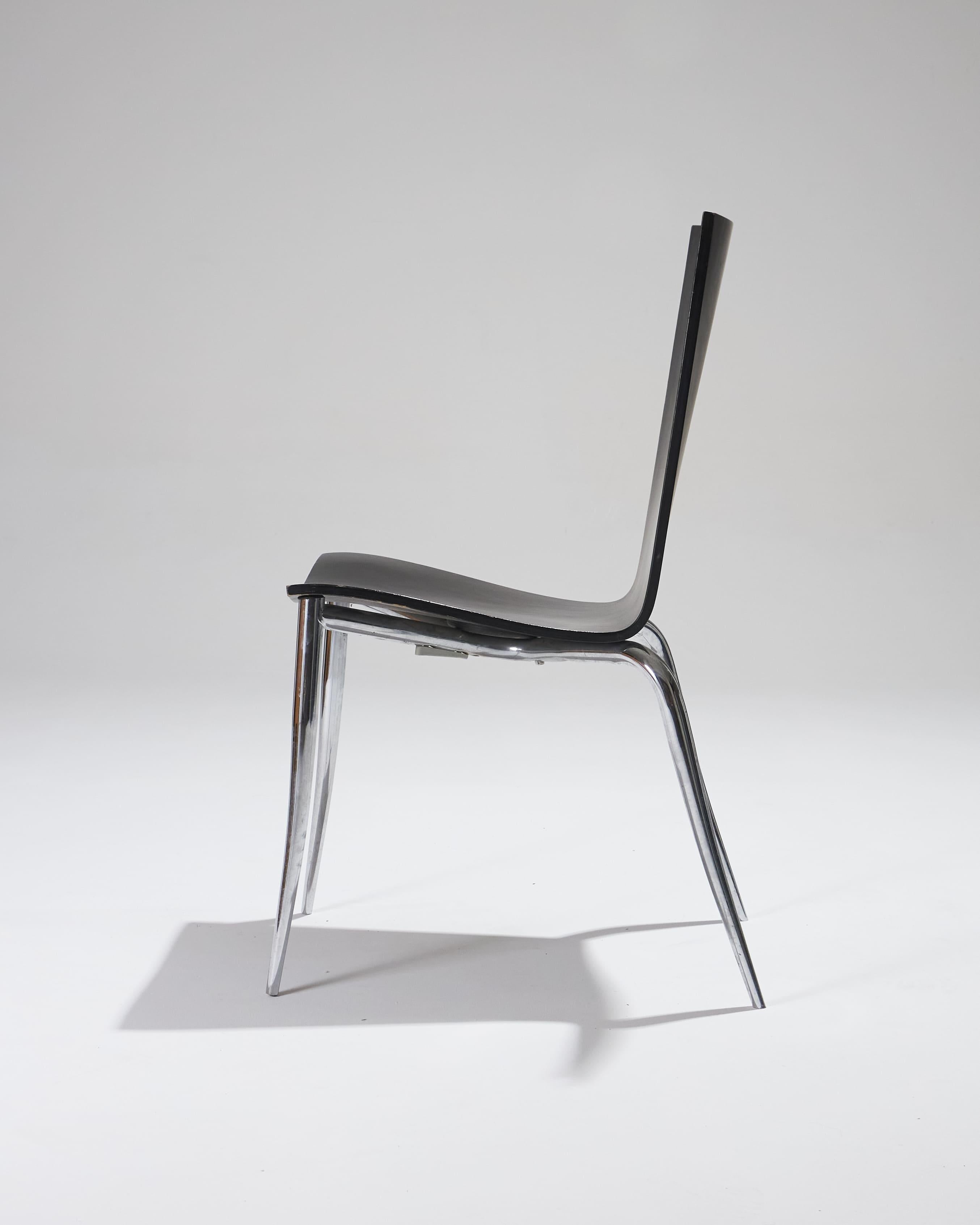 Ensemble de 4 chaises Olly Tango de Philippe Starck, années 1980 en vente 1