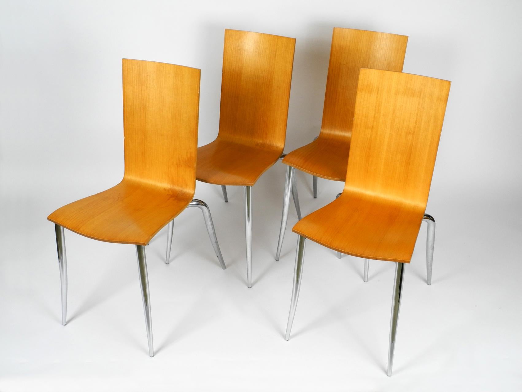 Set of 4 Olly Tango Chairs by Philippe Starck for Driade Aleph, Made in  Italy