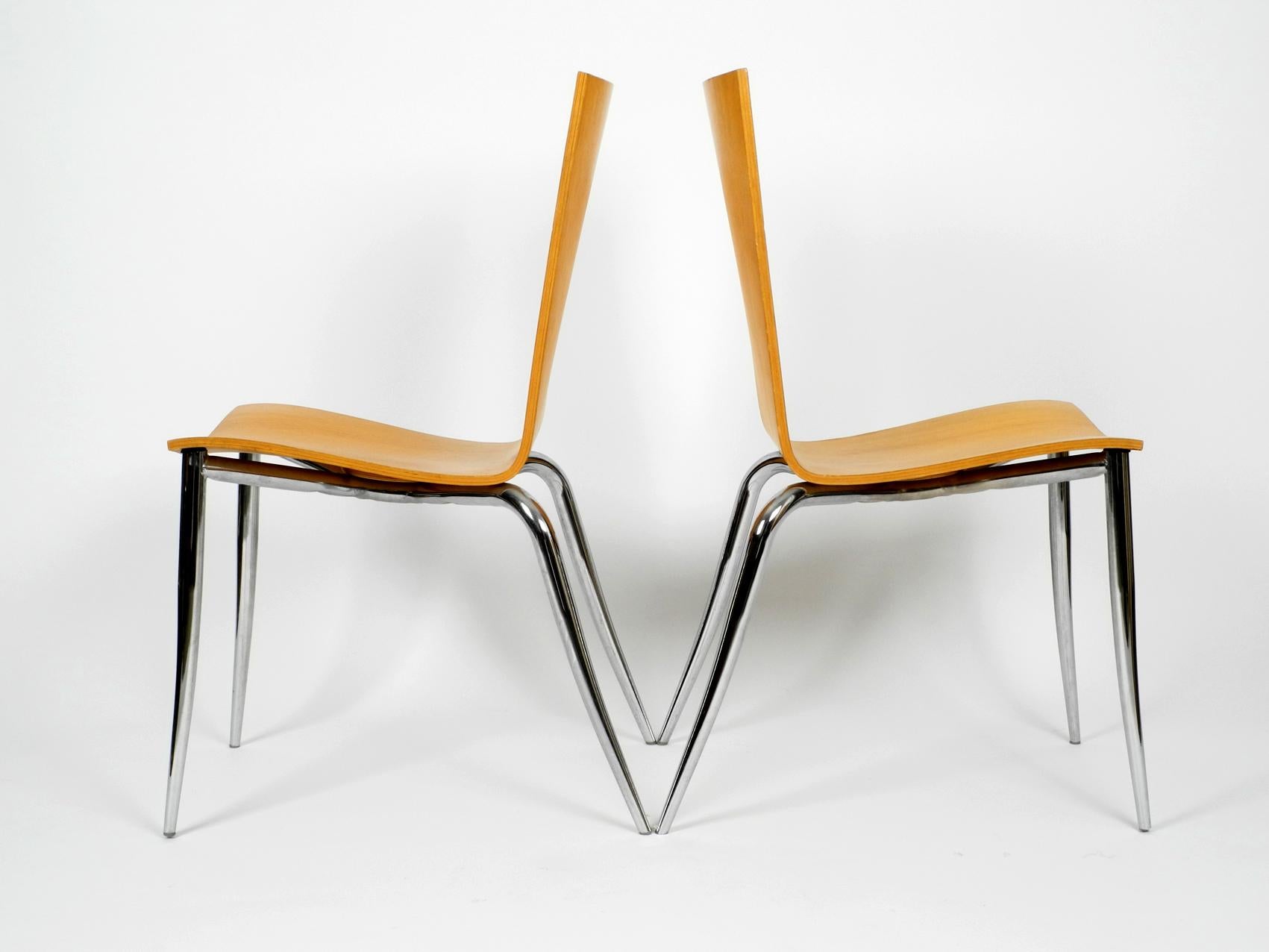 Post-Modern Set of 4 Olly Tango Chairs by Philippe Starck for Driade Aleph, Made in Italy
