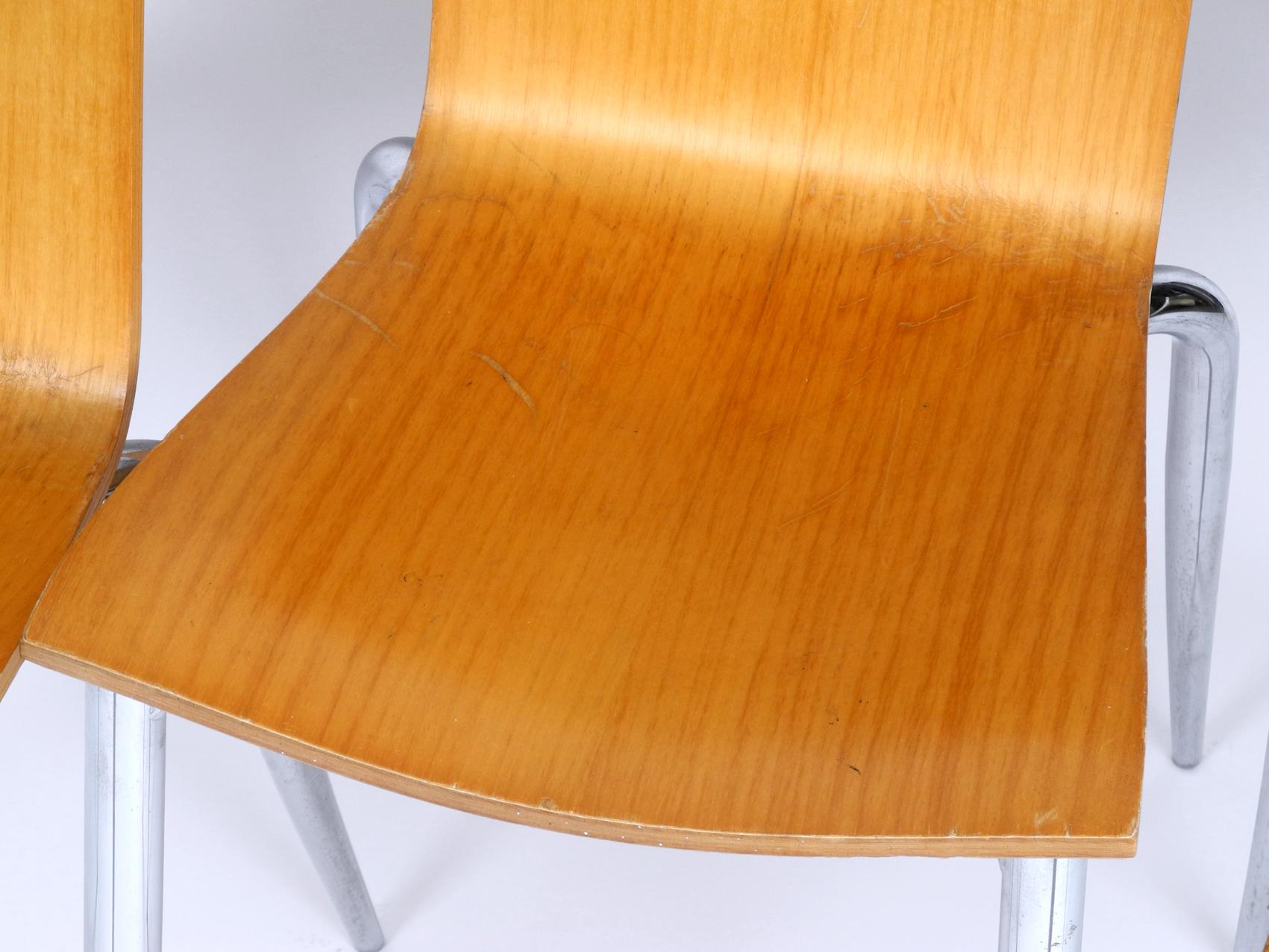 Late 20th Century Set of 4 Olly Tango Chairs by Philippe Starck for Driade Aleph, Made in Italy