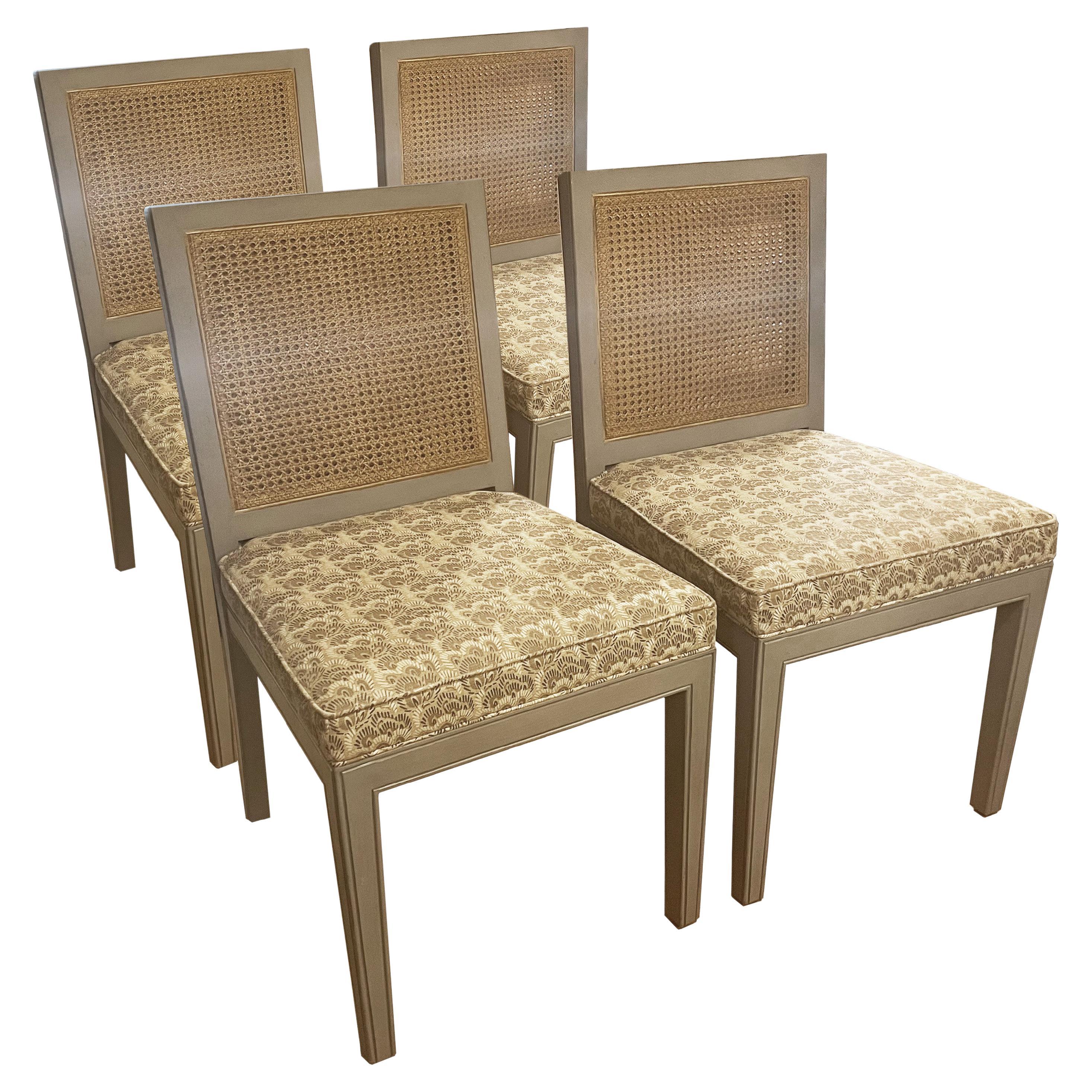 Set of 4 One-of-a-kind Custom Dining Chairs For Sale