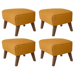 Juego de 4 Naranja, roble ahumado Raf Simons Vidar 3 Mi propia silla Reposapiés by Lassen