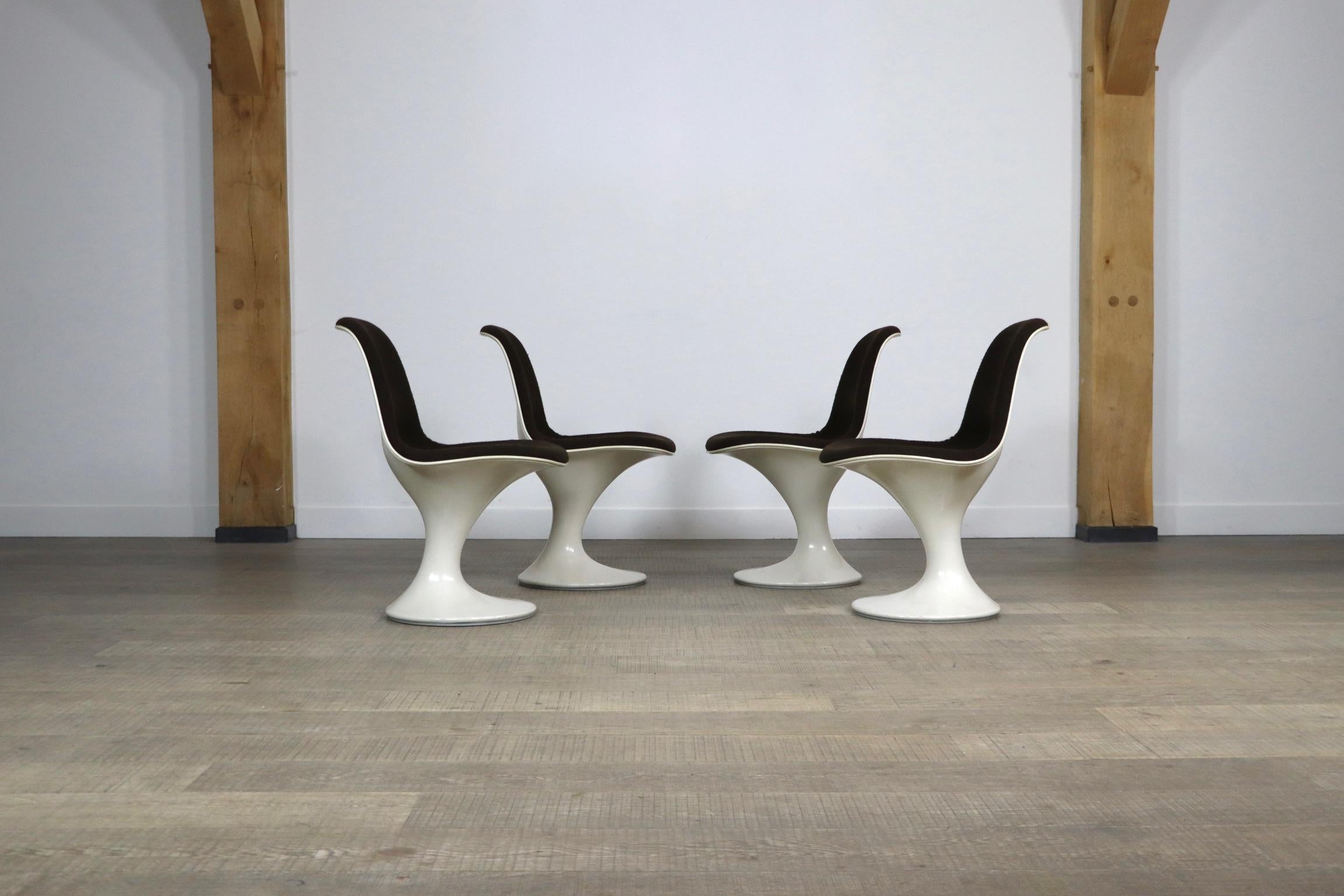 Set of 4 Orbit Chairs by Farner & Grunder for Herman Miller, 1965 5