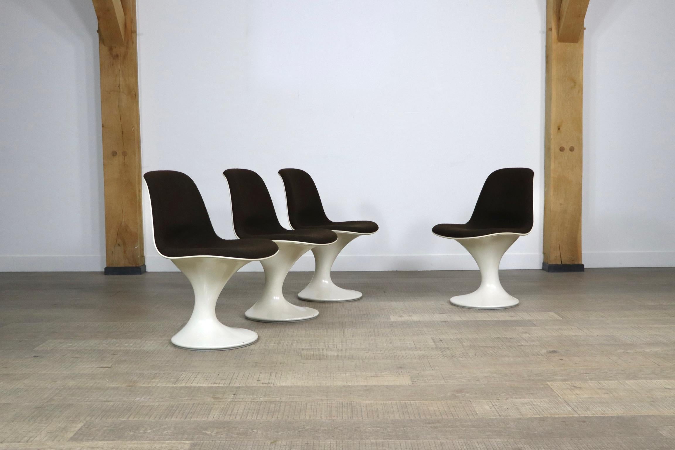 Upholstery Set of 4 Orbit Chairs by Farner & Grunder for Herman Miller, 1965