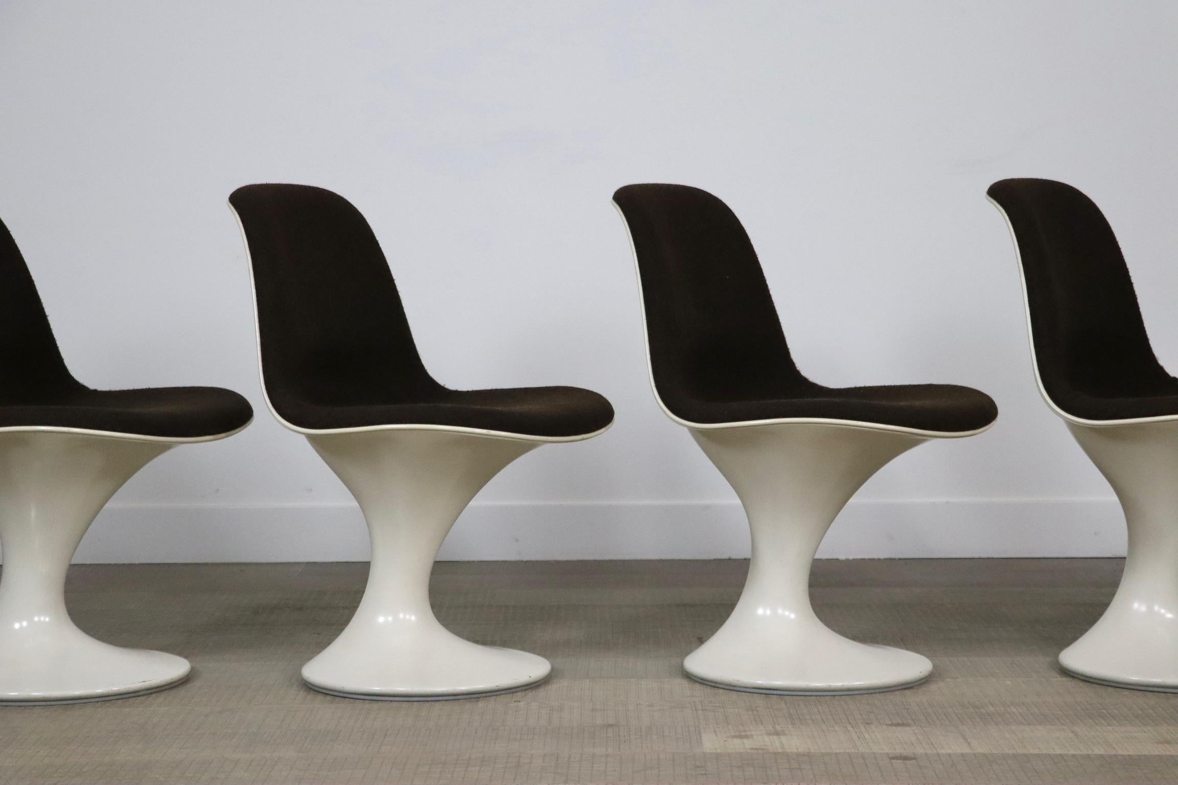 Set of 4 Orbit Chairs by Farner & Grunder for Herman Miller, 1965 2