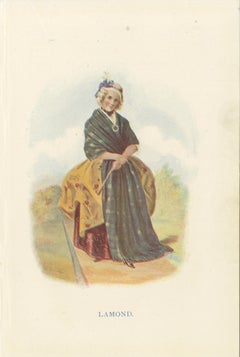 Set of 4 Original Antique Prints of Costumes of the Clans of Scotland 'Women'