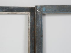 Set of '4' Original Blue Painted Cabinet Doors