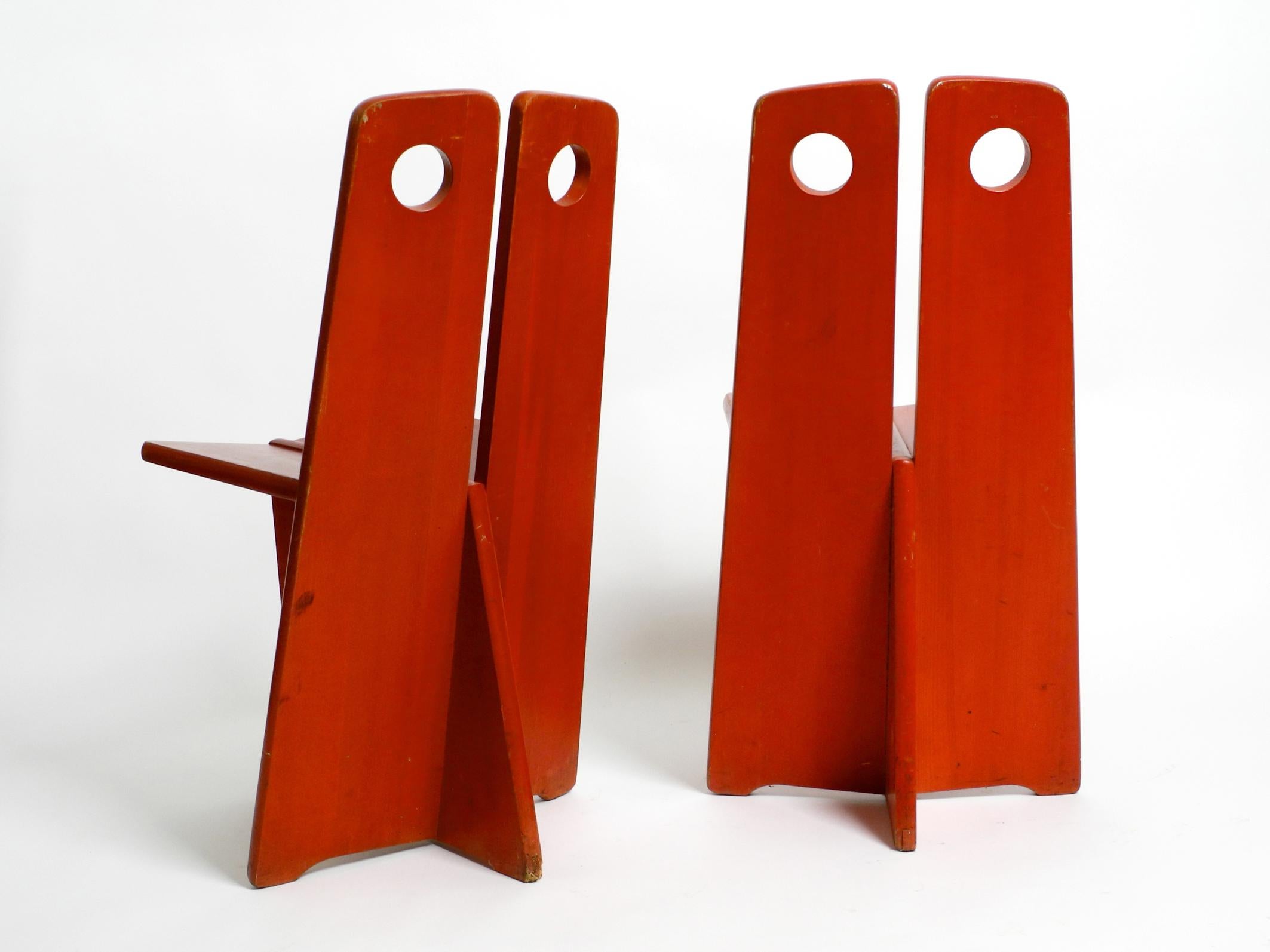 Set of 4 Original Gilbert Marklund Pine Chairs for Furusnickarn AB Sweden, 1970s In Good Condition In München, DE