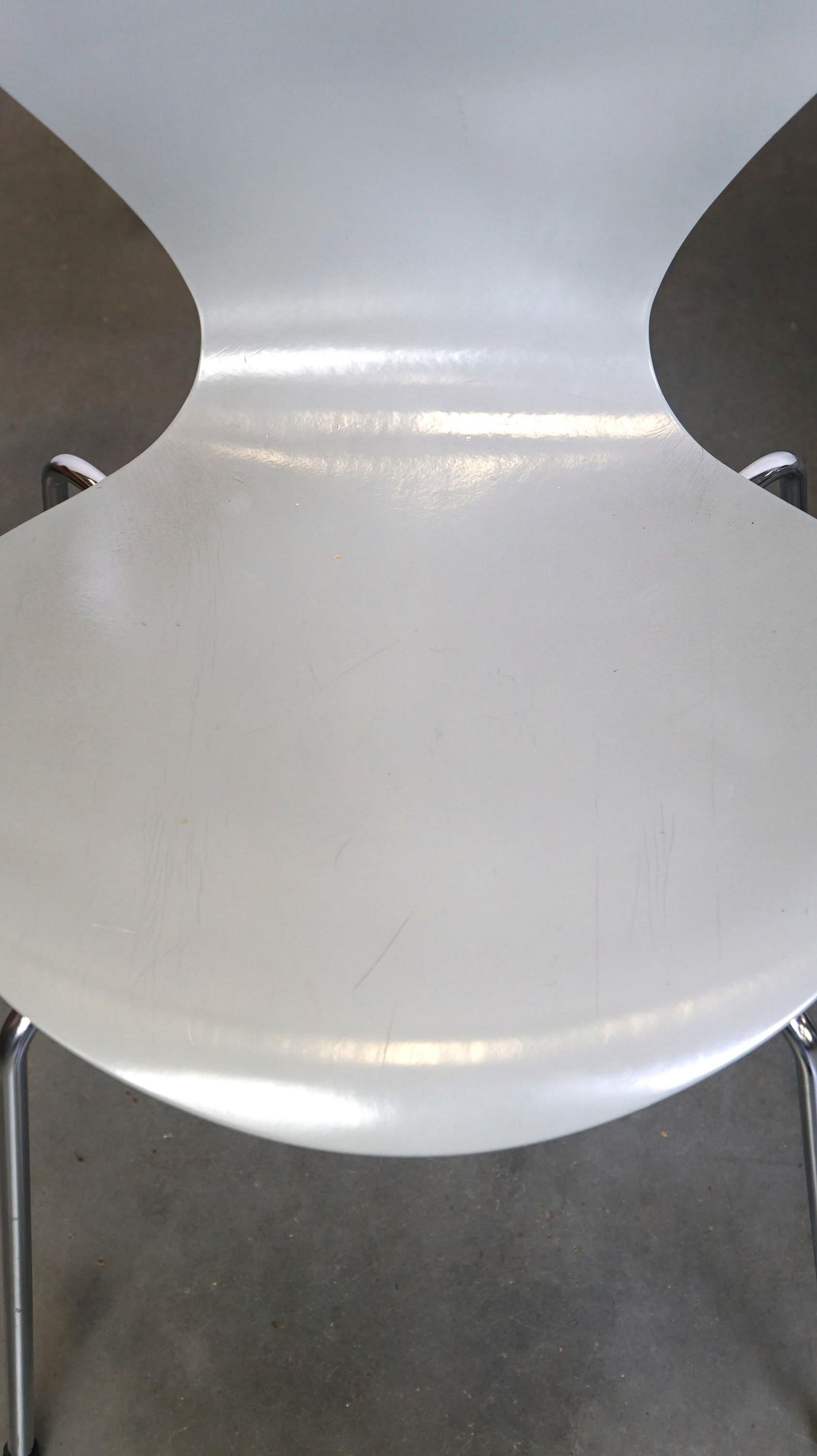 Ensemble de 4 chaises papillon Fritz Hansen grises originales de 1984, design danois en vente 1