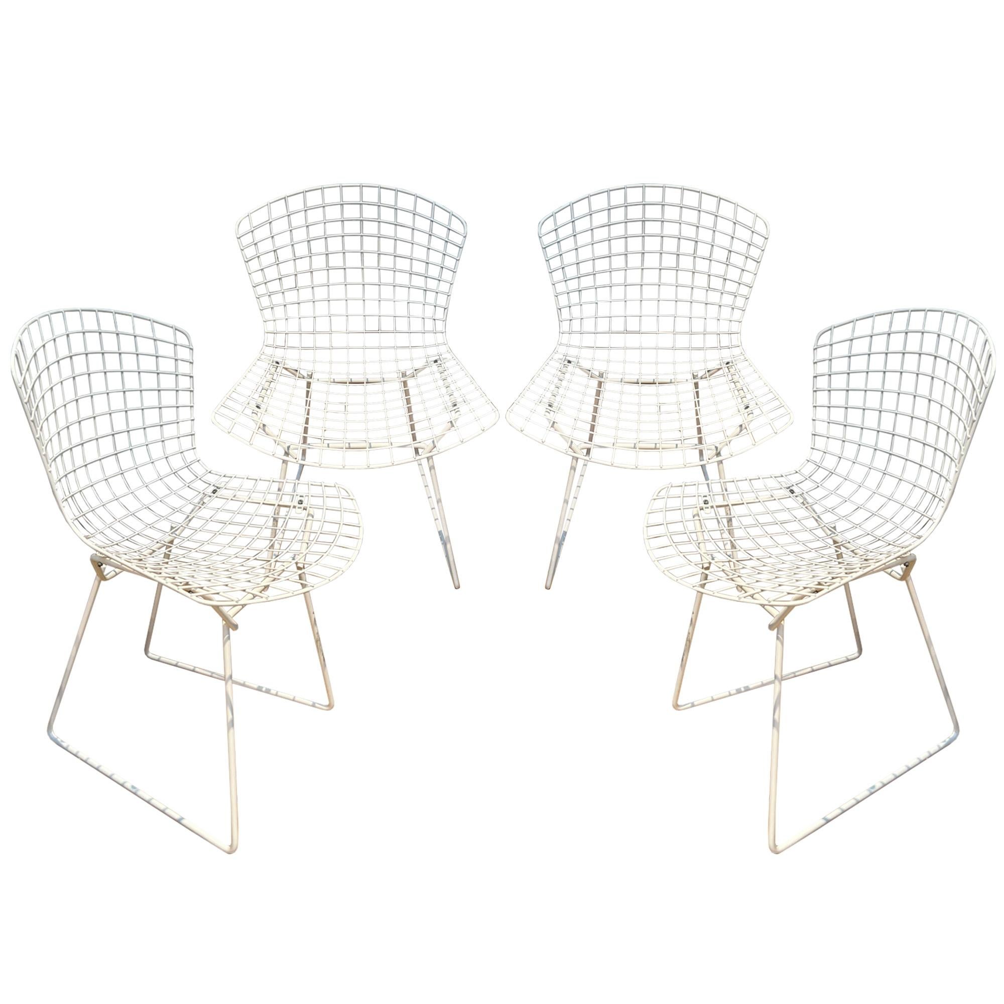 Set of 4 Original Harry Bertoia Garden Chairs In Good Condition In London, GB