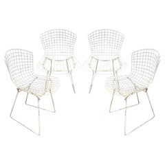 Set of 4 Original Harry Bertoia Garden Chairs