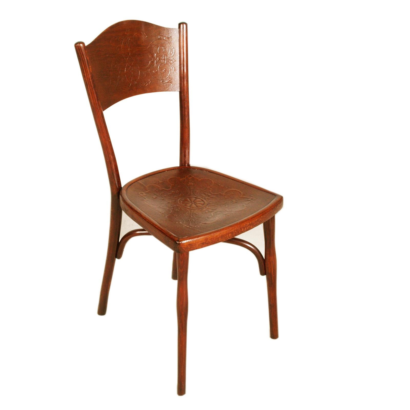 Set of 4 Original Thonet Chairs, Austria, Late 19th – Early 20th Century In condizioni buone in vendita a Vigonza, Padua