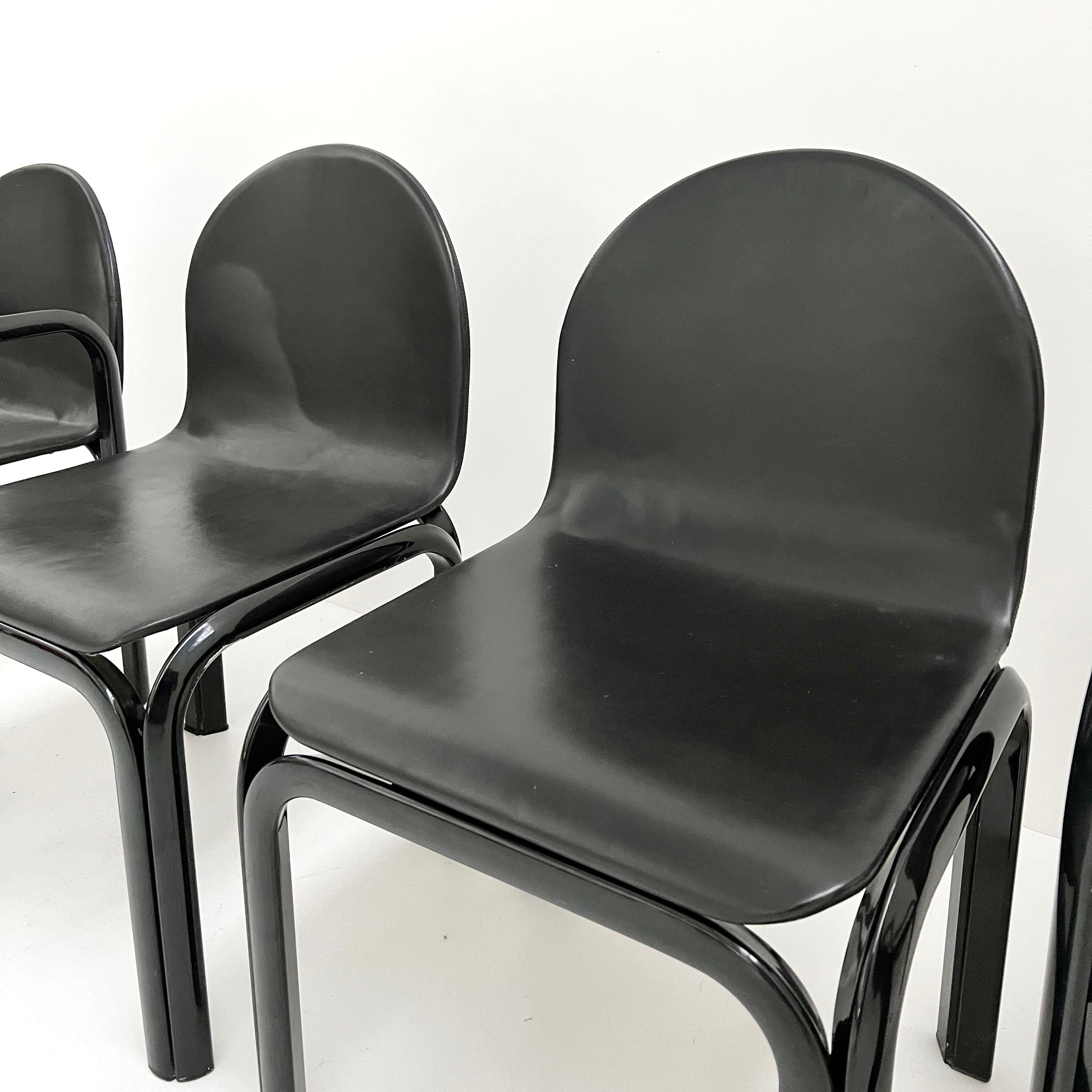 Set of 4 Orsay Dining Chairs by Gae Aulenti for Knoll International, 1970s 2