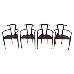 Set of 4 Oscar Tusquets First Edition for Carlos Jané "Gaulino" Easy Chairs, 80s