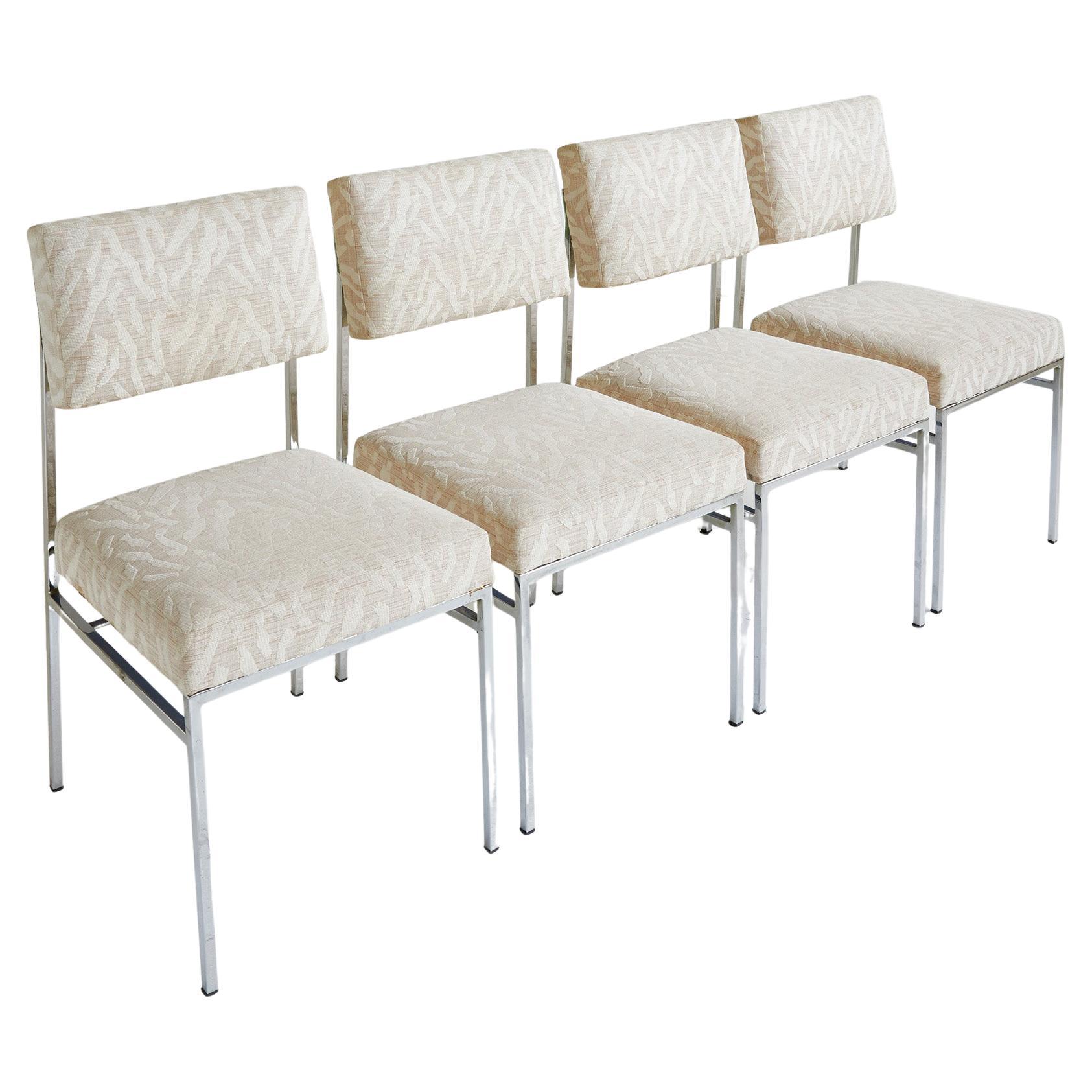 Set di 4 sedie da pranzo P60 di Philippon Lecoq per Airborne France 1960