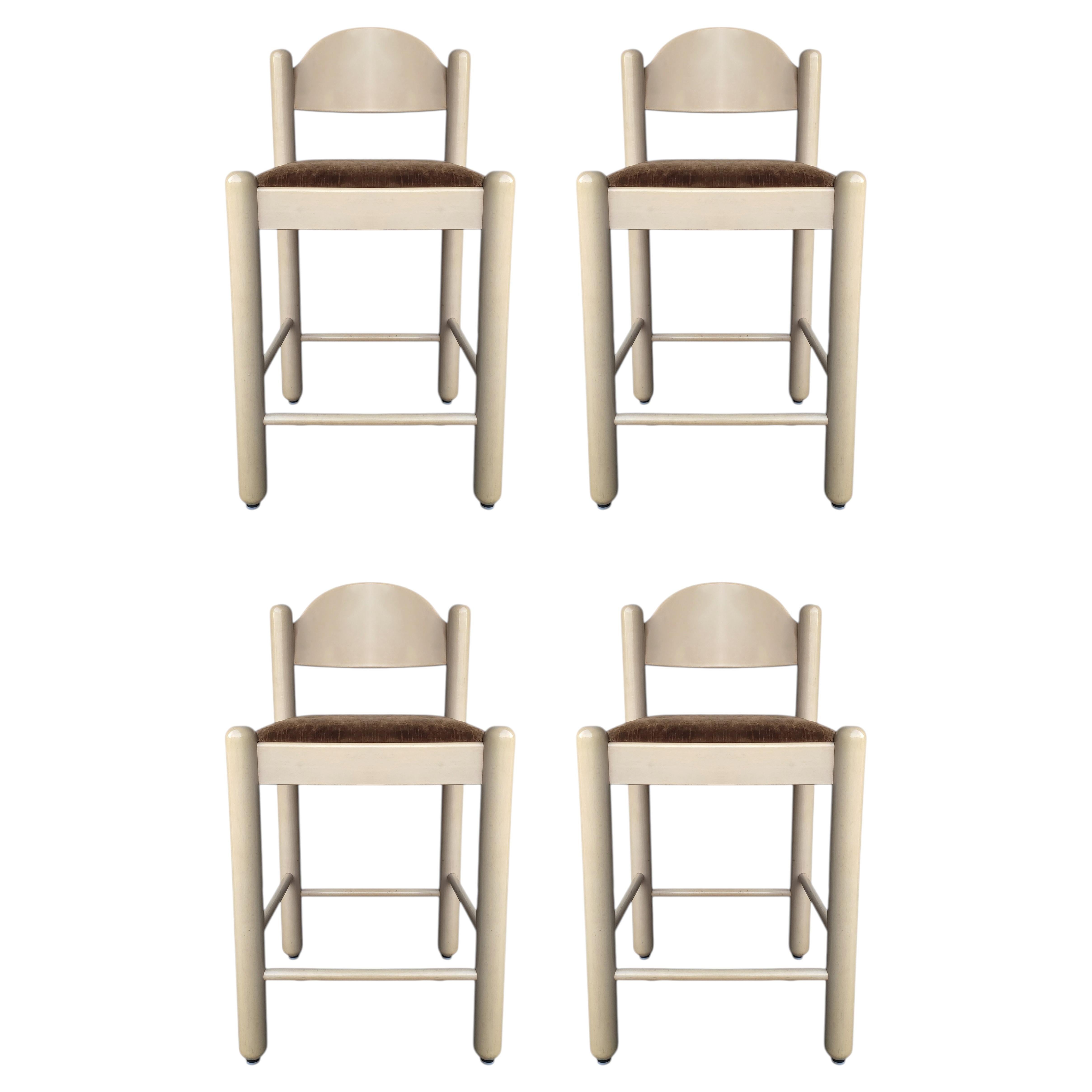 Set of 4 Padova Counter Stools by Hank Loewenstein For Sale