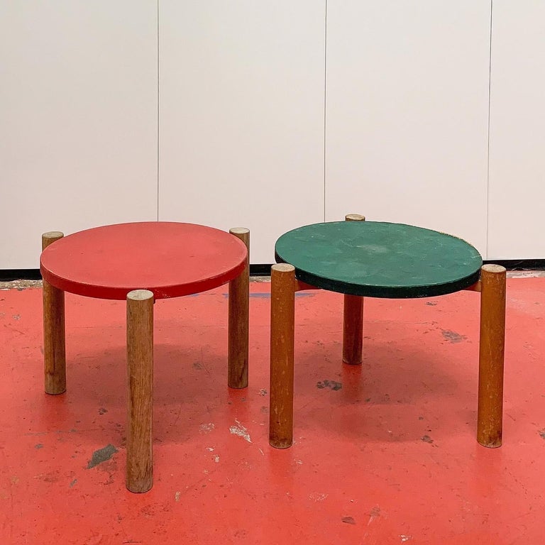 Set of 4 Painted Low Side Tables/Stools - British (Bristol), c1960s For ...